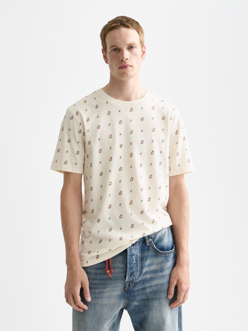 Scotch & Soda - Printed t-shirt - Cosmic Sky Ditsy Eggnog
