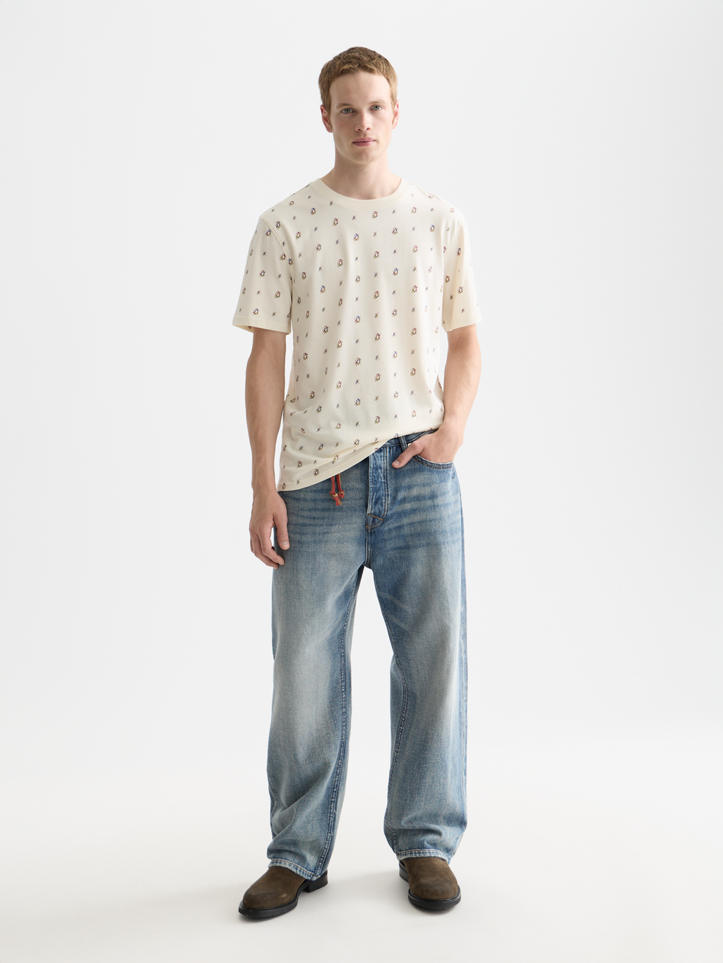 Scotch & Soda - Printed t-shirt - Cosmic Sky Ditsy Eggnog