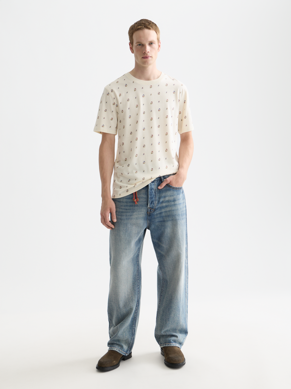 Scotch & Soda - Printed t-shirt - Cosmic Sky Ditsy Eggnog