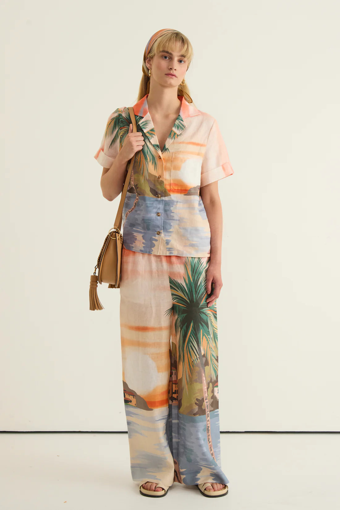 Cool Tropics Wide Leg Pant  - Multi