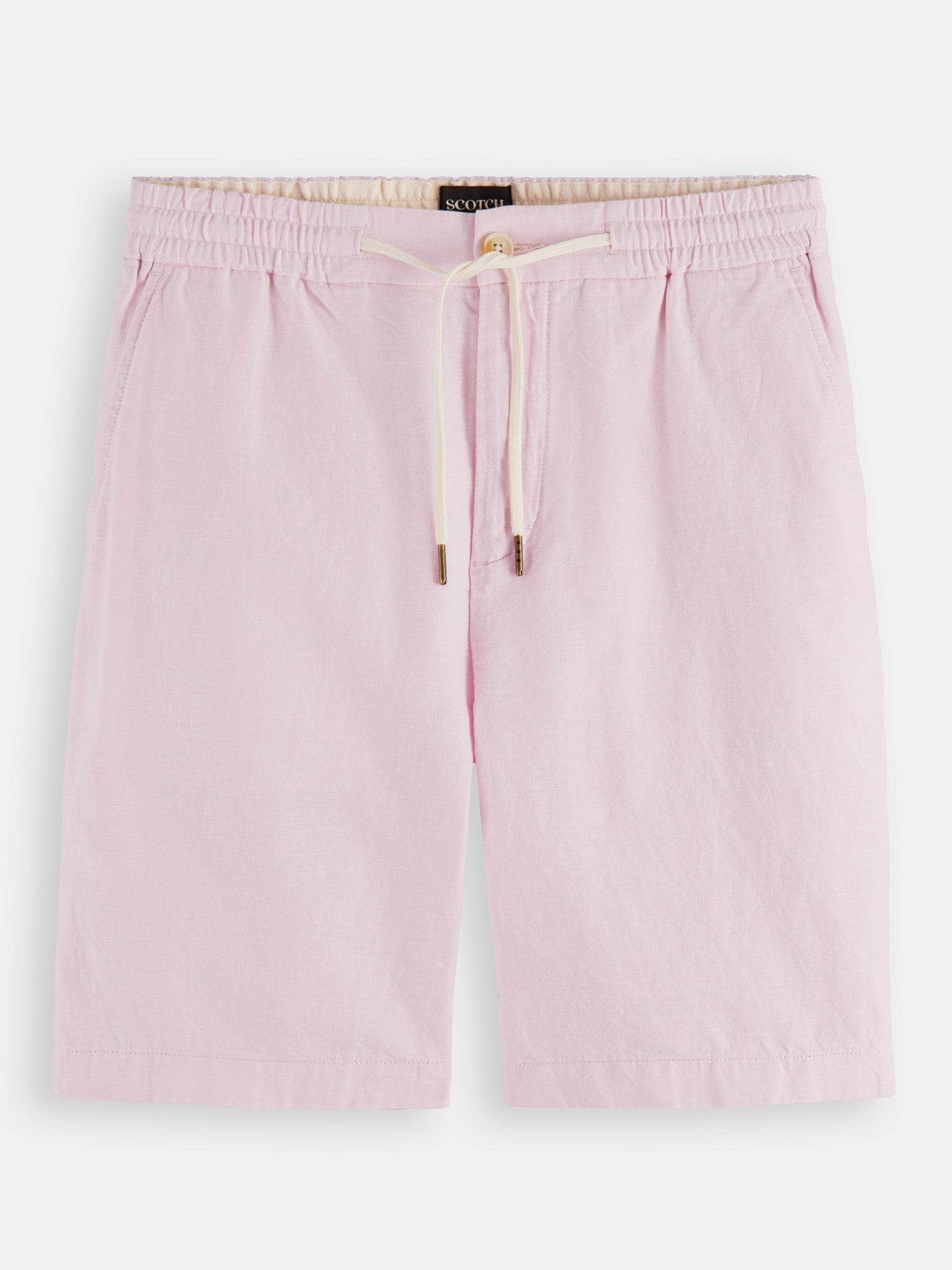 Fave cotton-linen shorts - Rose