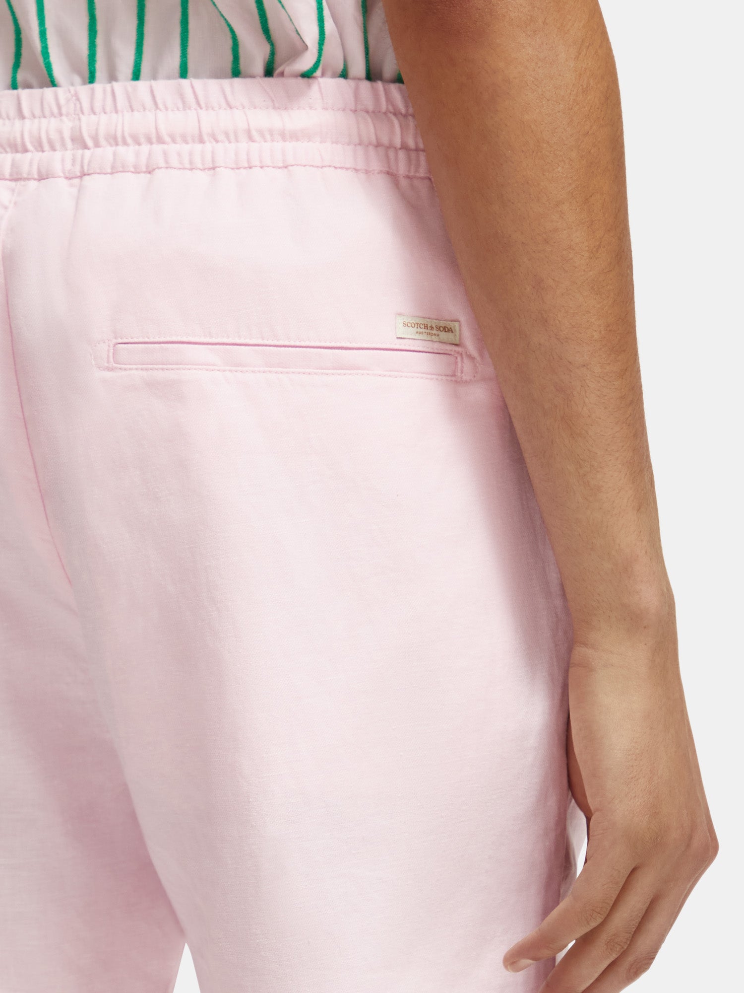 Fave cotton-linen shorts - Rose