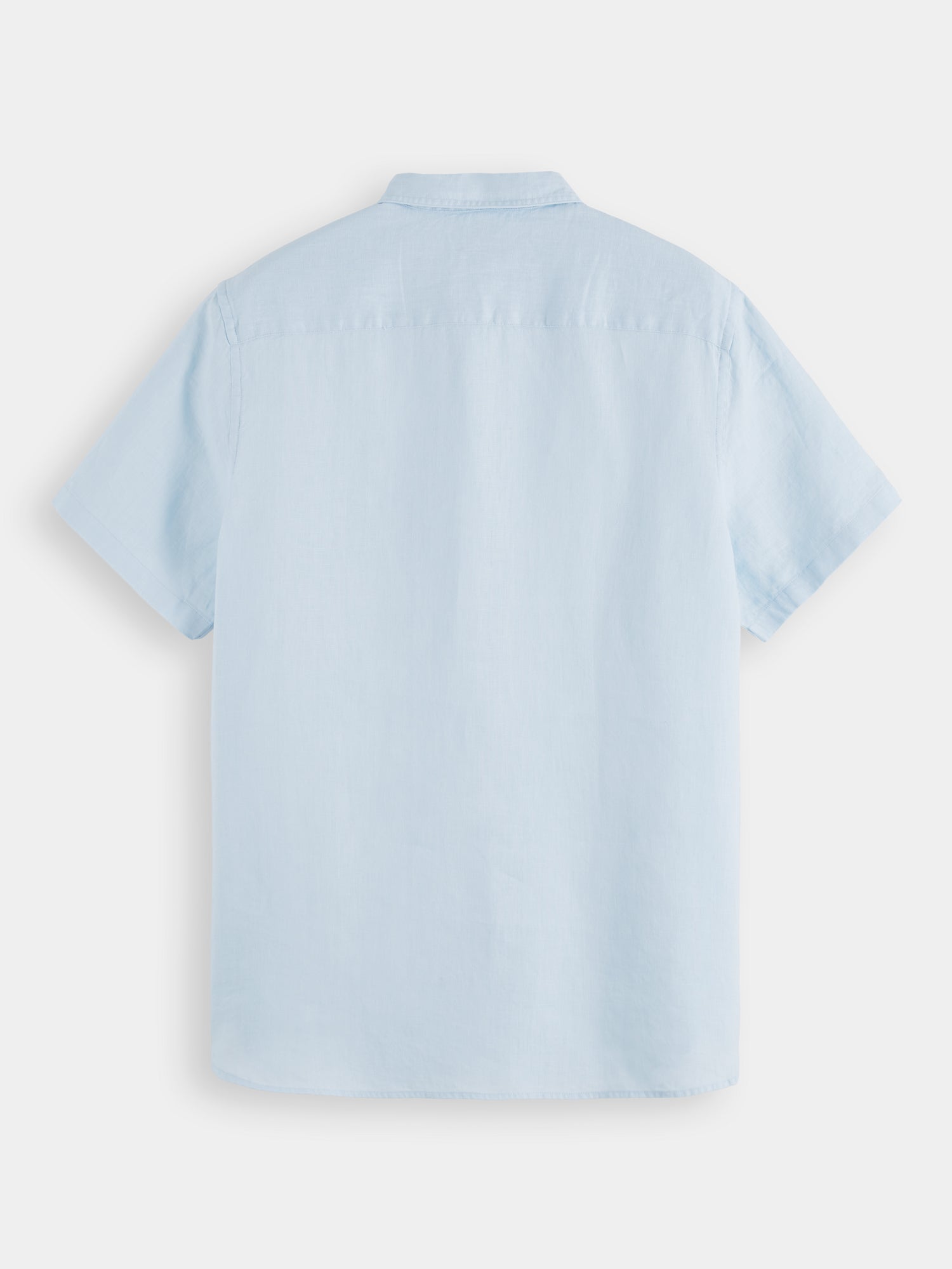Short sleeve linen shirt - Sky