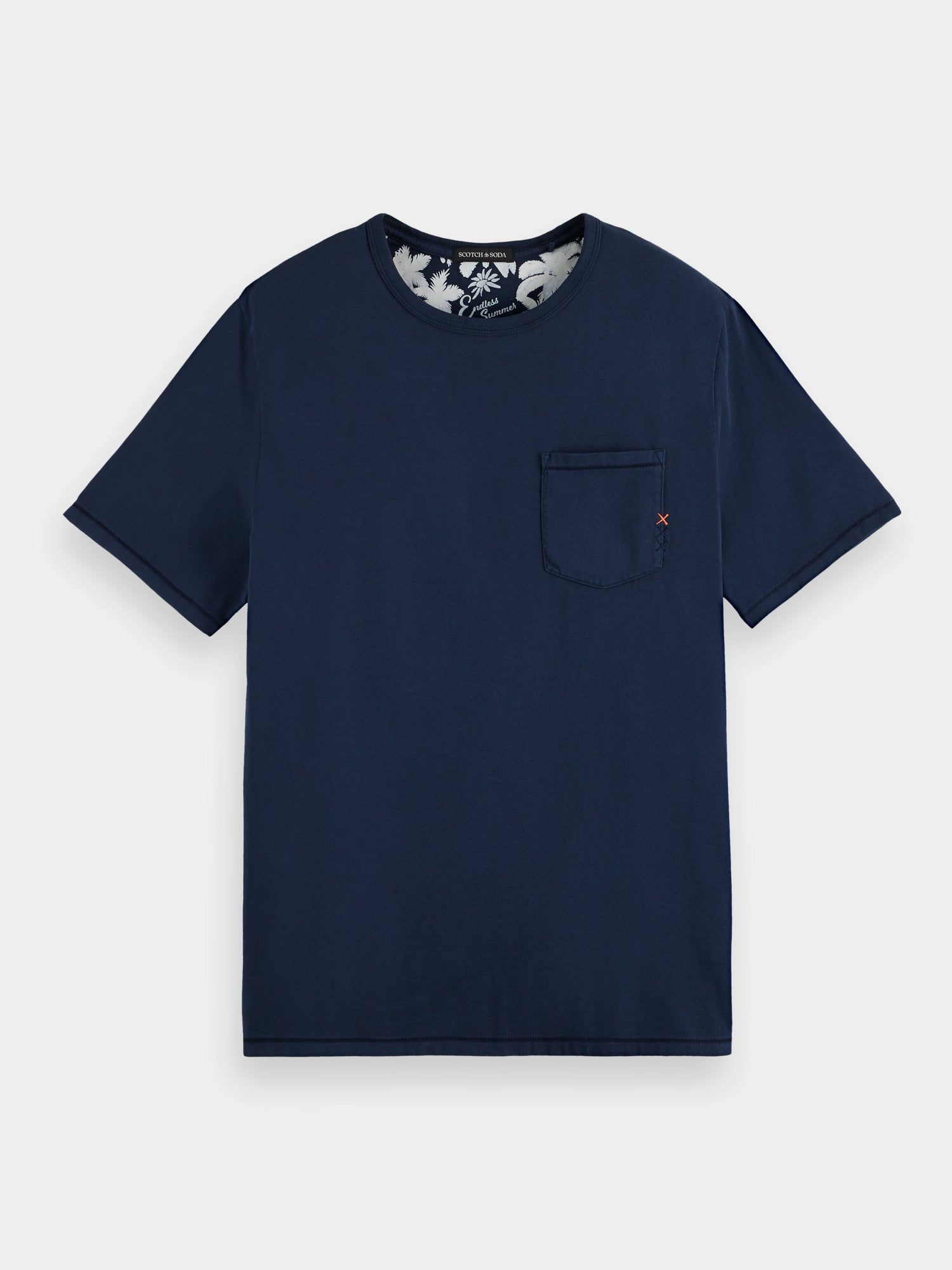 Garment-dyed pocket t-shirt - Navy