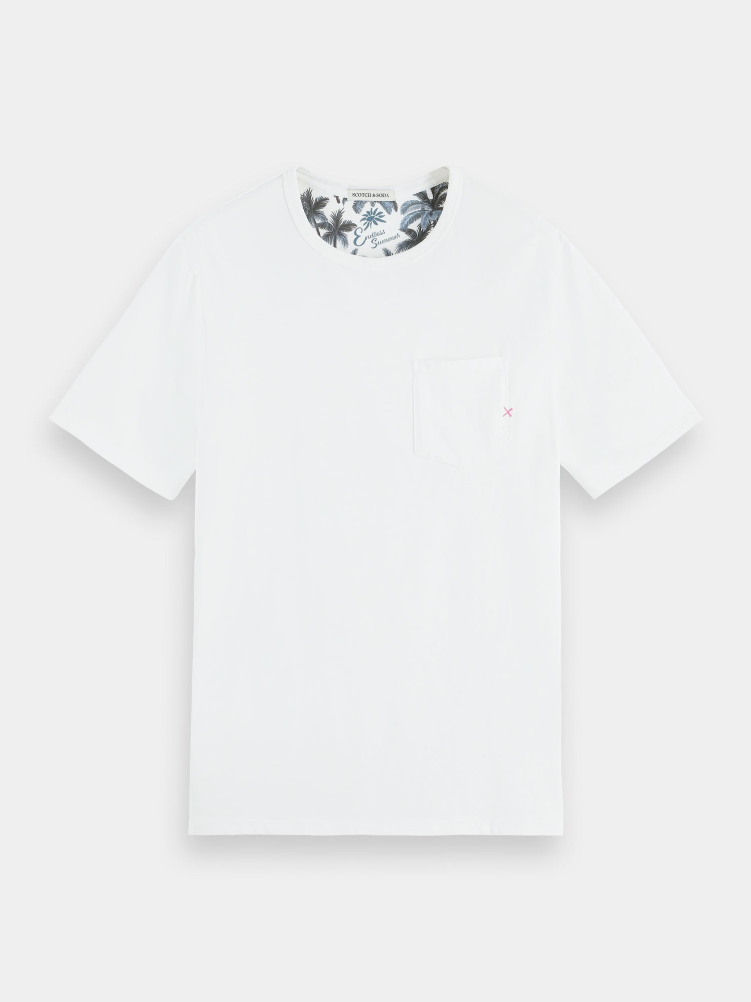 Garment-dyed pocket t-shirt - White