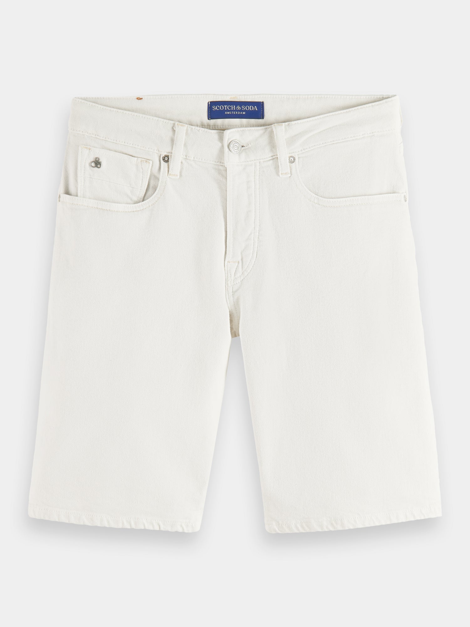 Ralston garment-dyed shorts - White