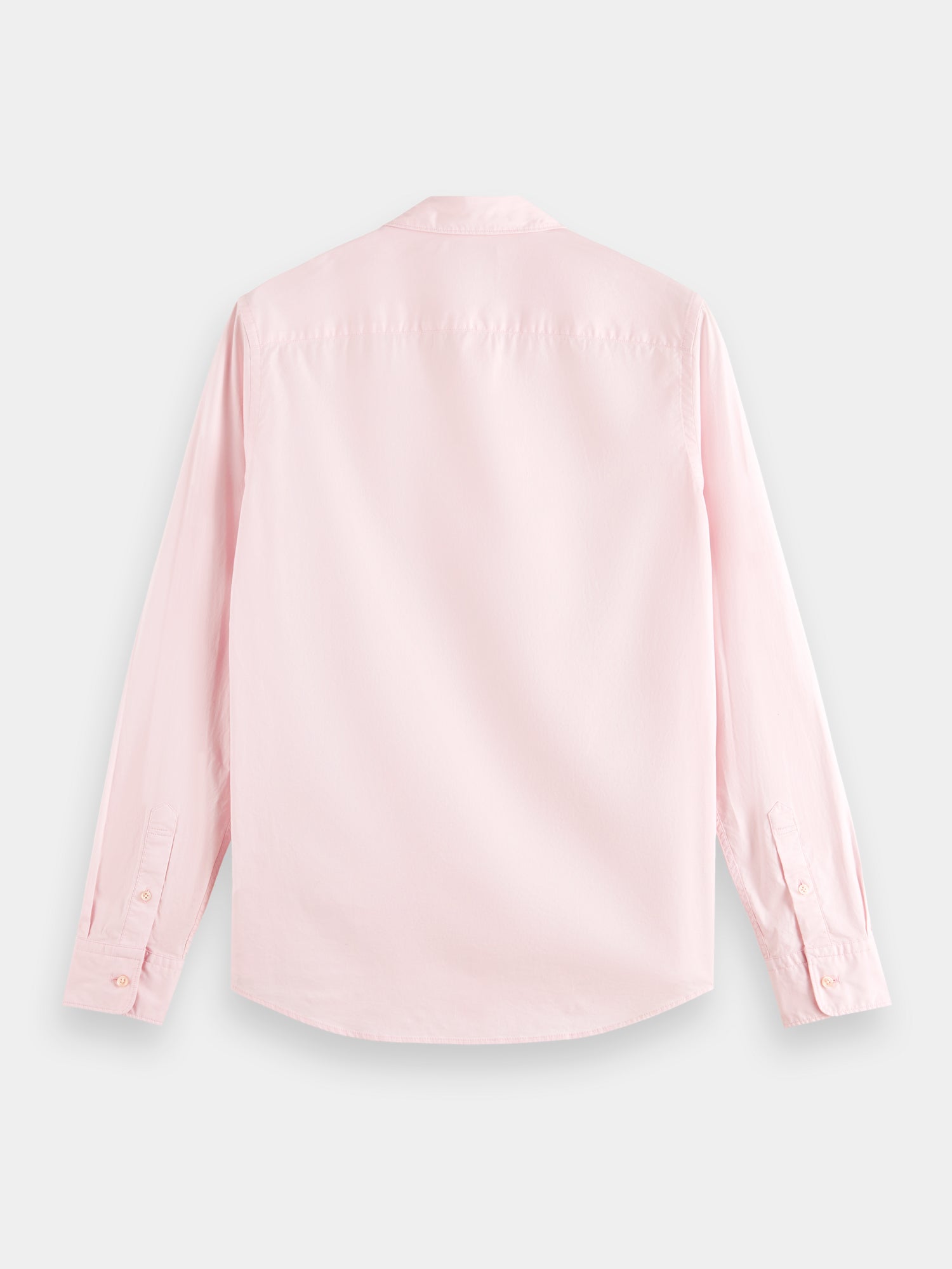 Slim-fit poplin shirt - Pink Cloud