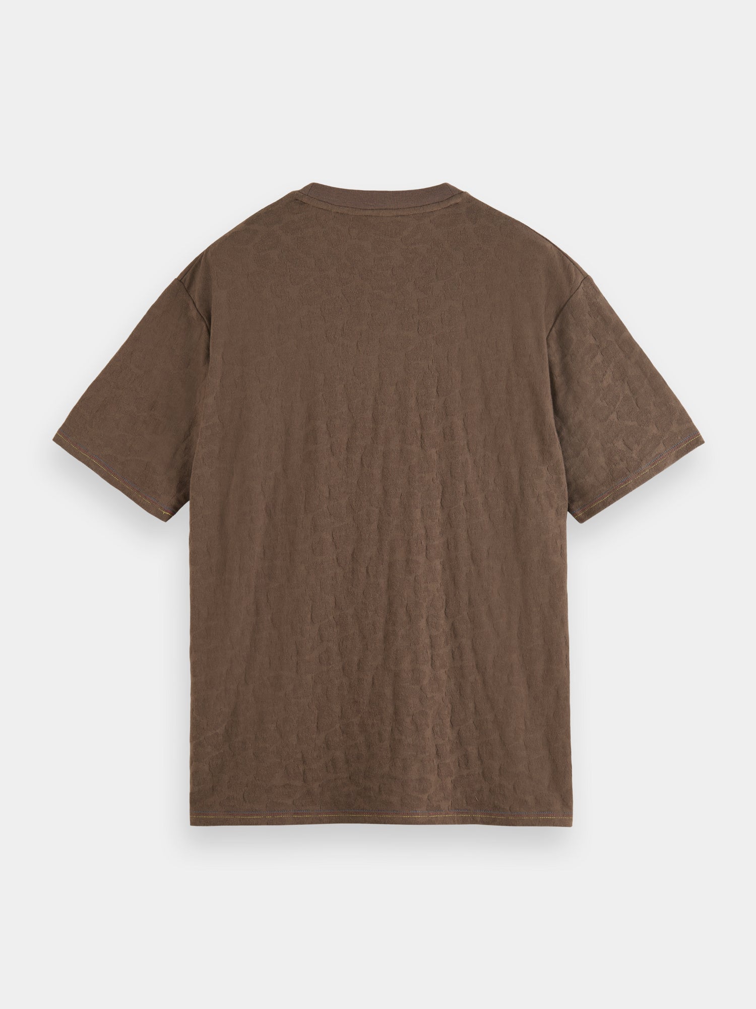 Relaxed-fit jacquard t-shirt - Dark taupe