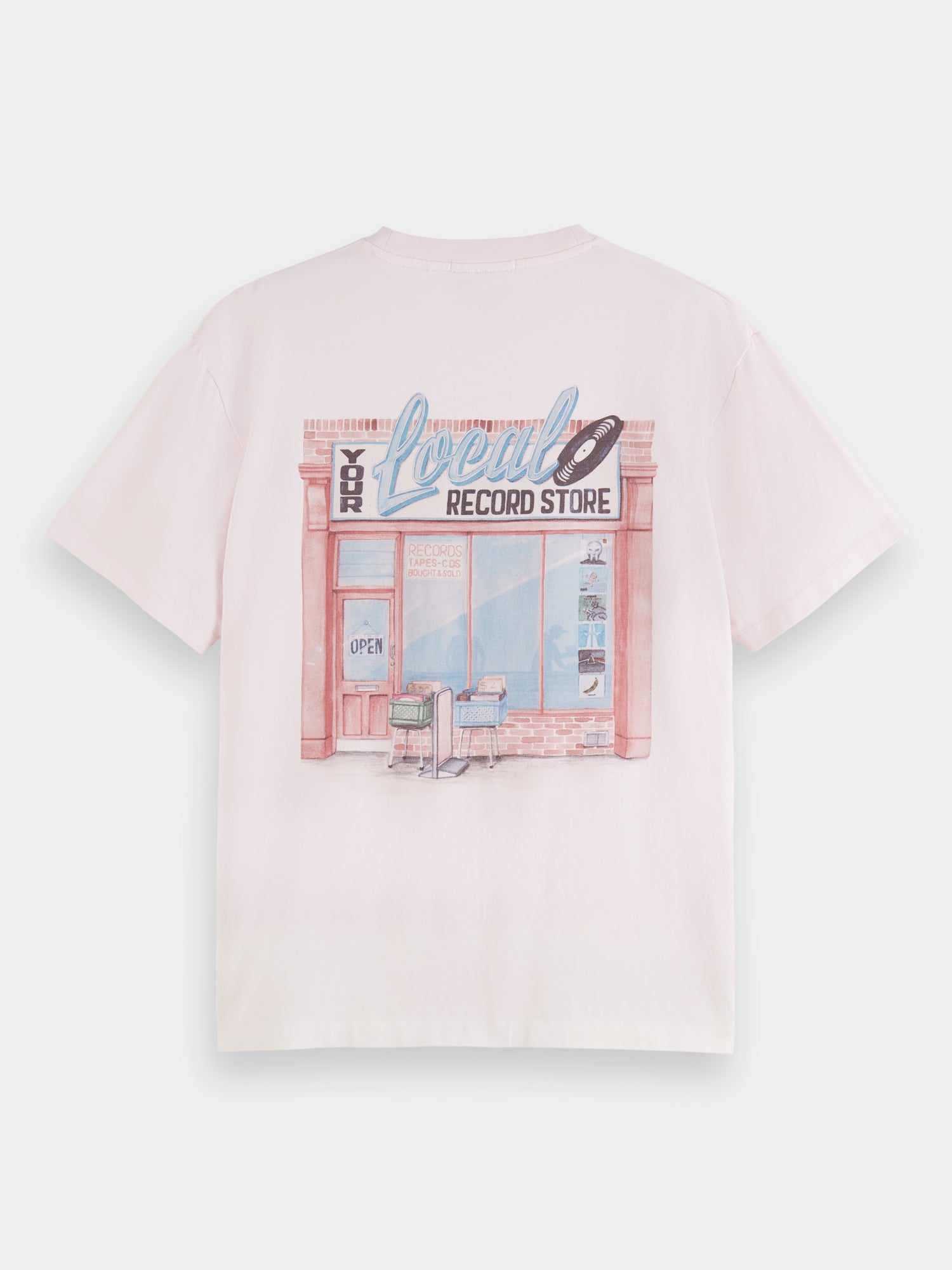 Relaxed-fit gradient t-shirt - Pink Cloud
