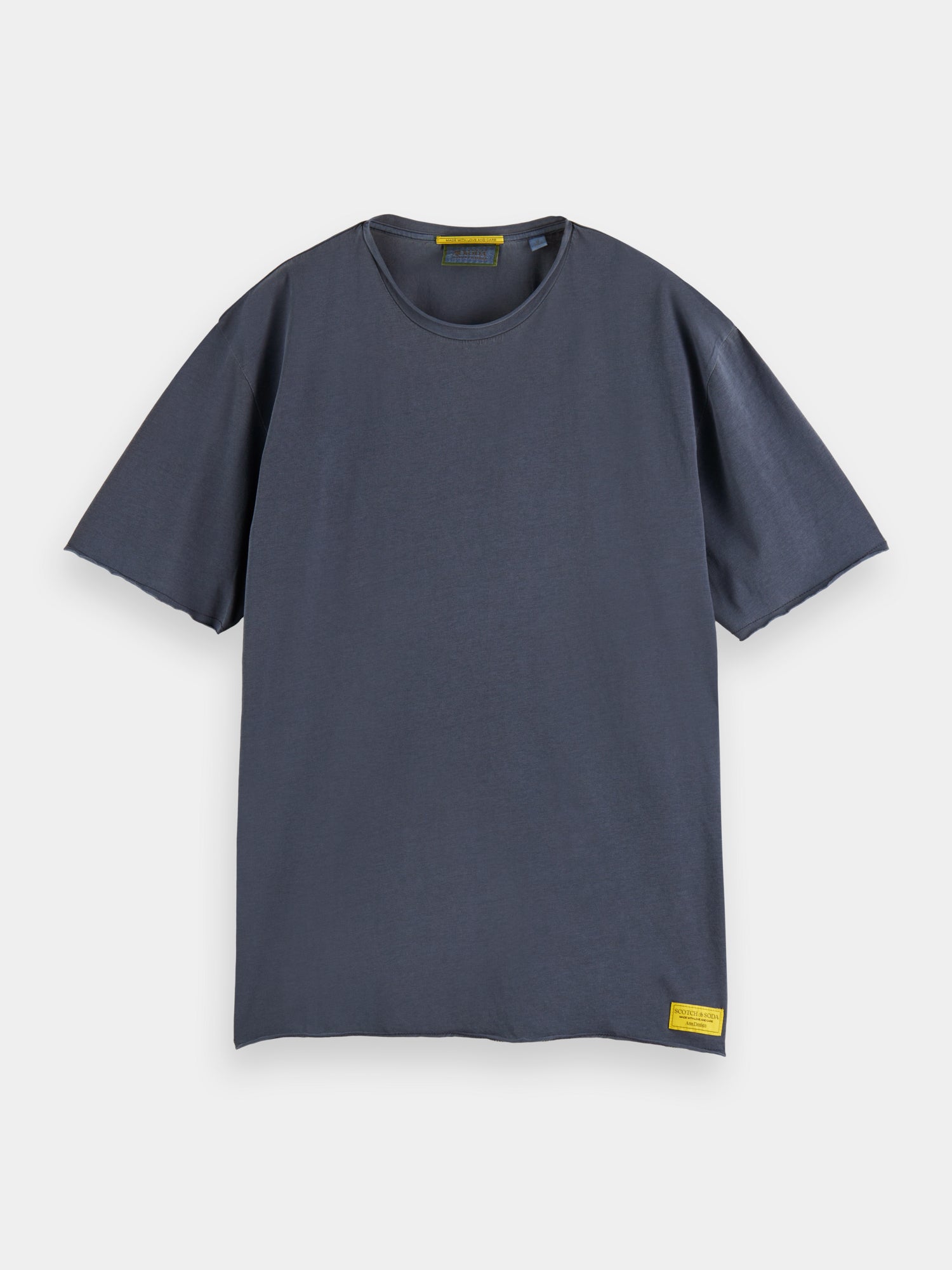 Relaxed-fit raw edge t-shirt - Night