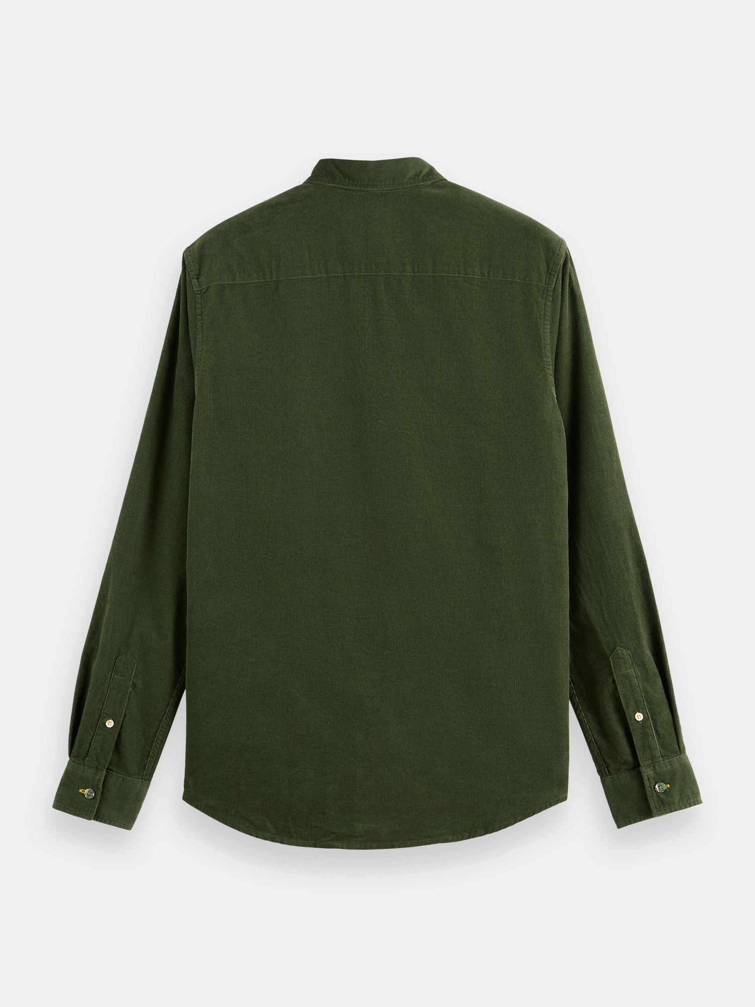 Slim-fit corduroy shirt - Field Green