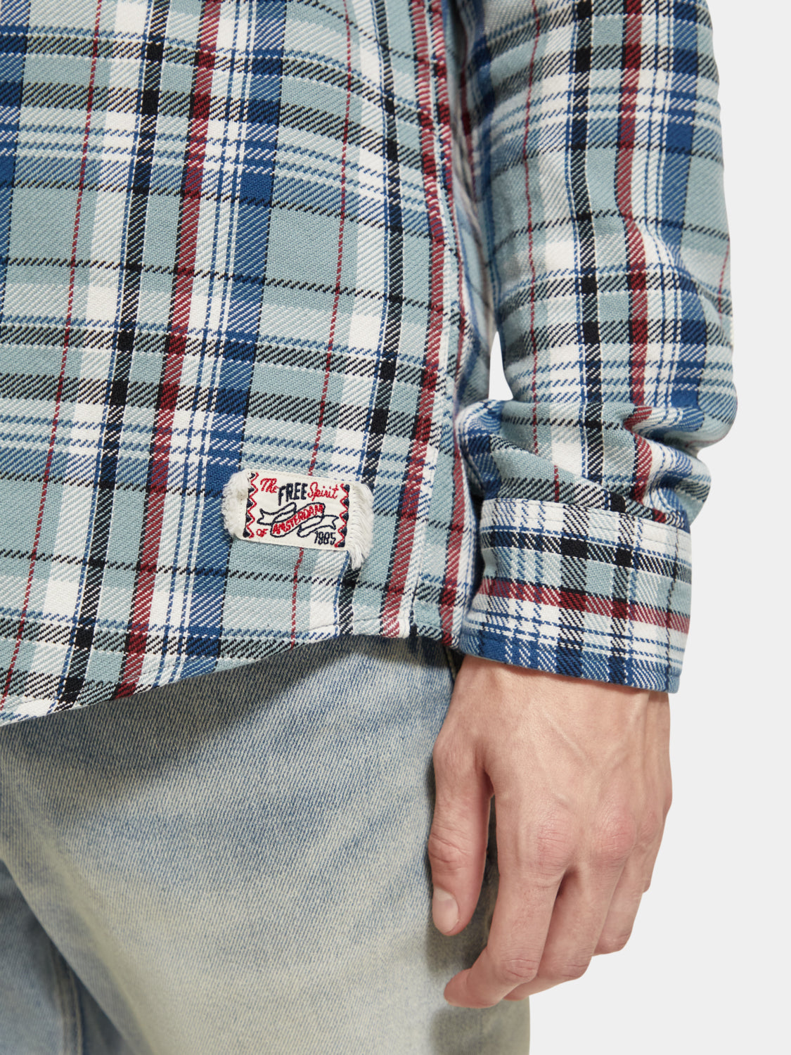 Flannel check shirt - Blue Red Check