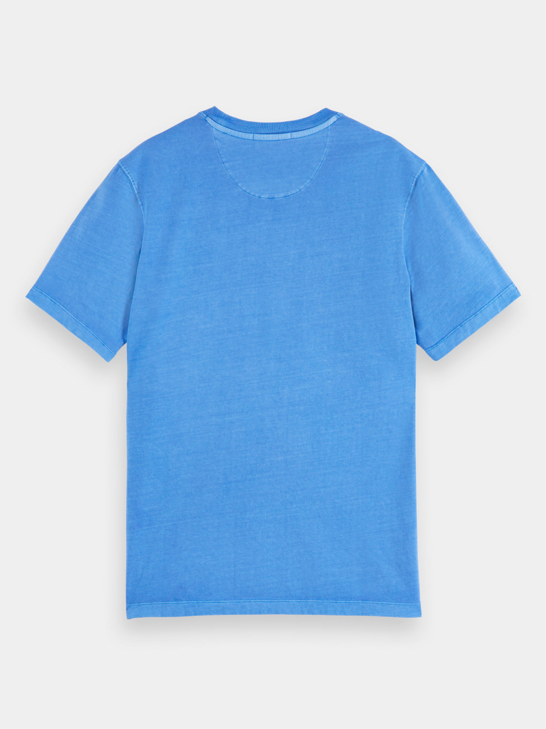 Regular-fit garment-dyed logo t-shirt - Rhythm Blue