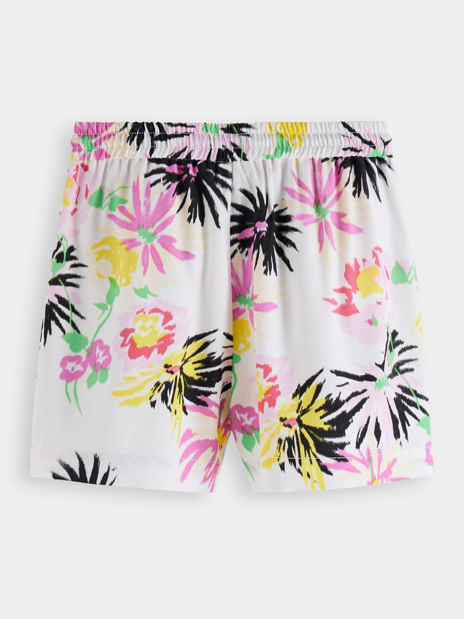 Mid-rise printed shorts - Aster White