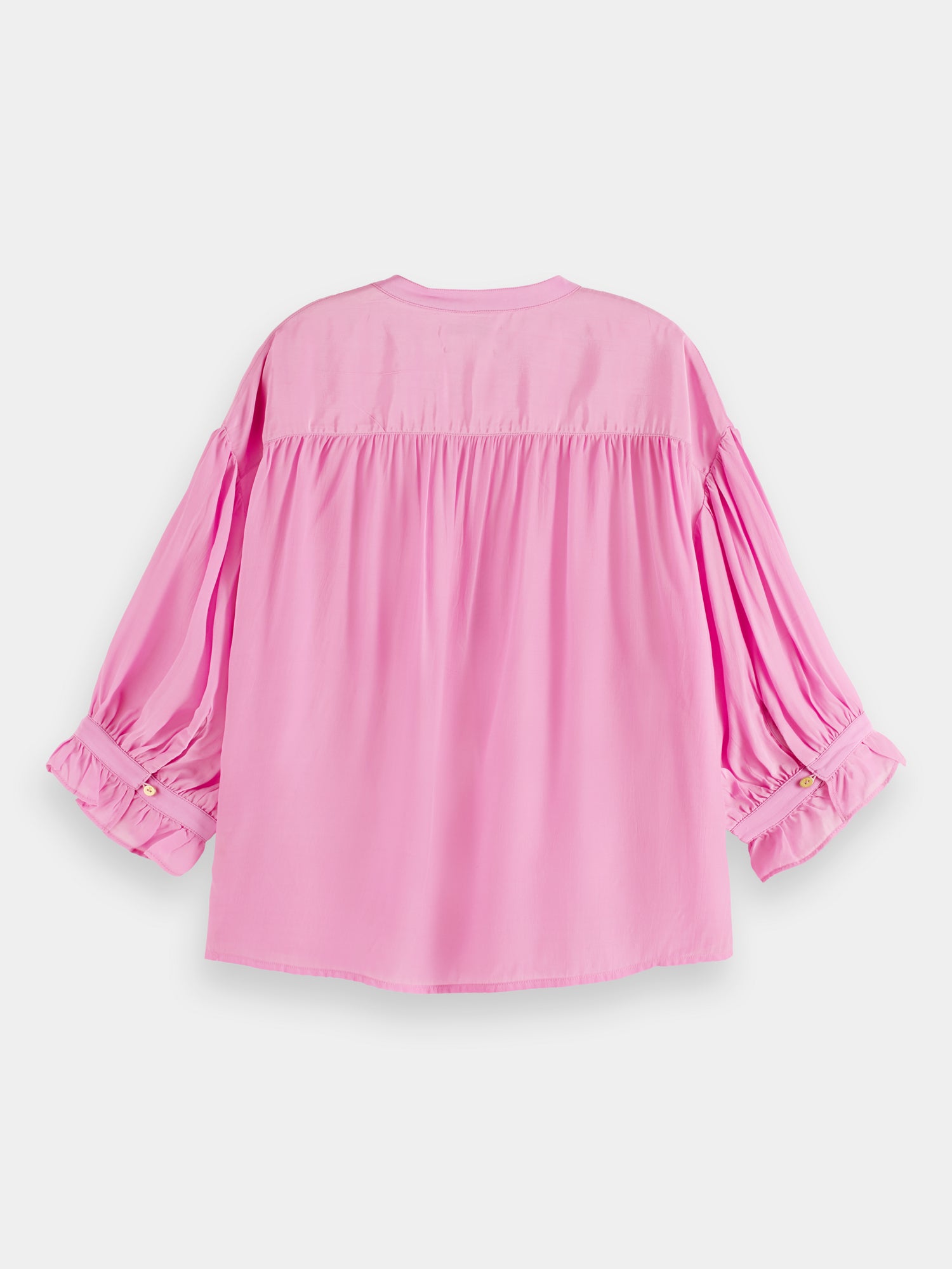 Elbow sleeve easy popover top - Orchid Pink