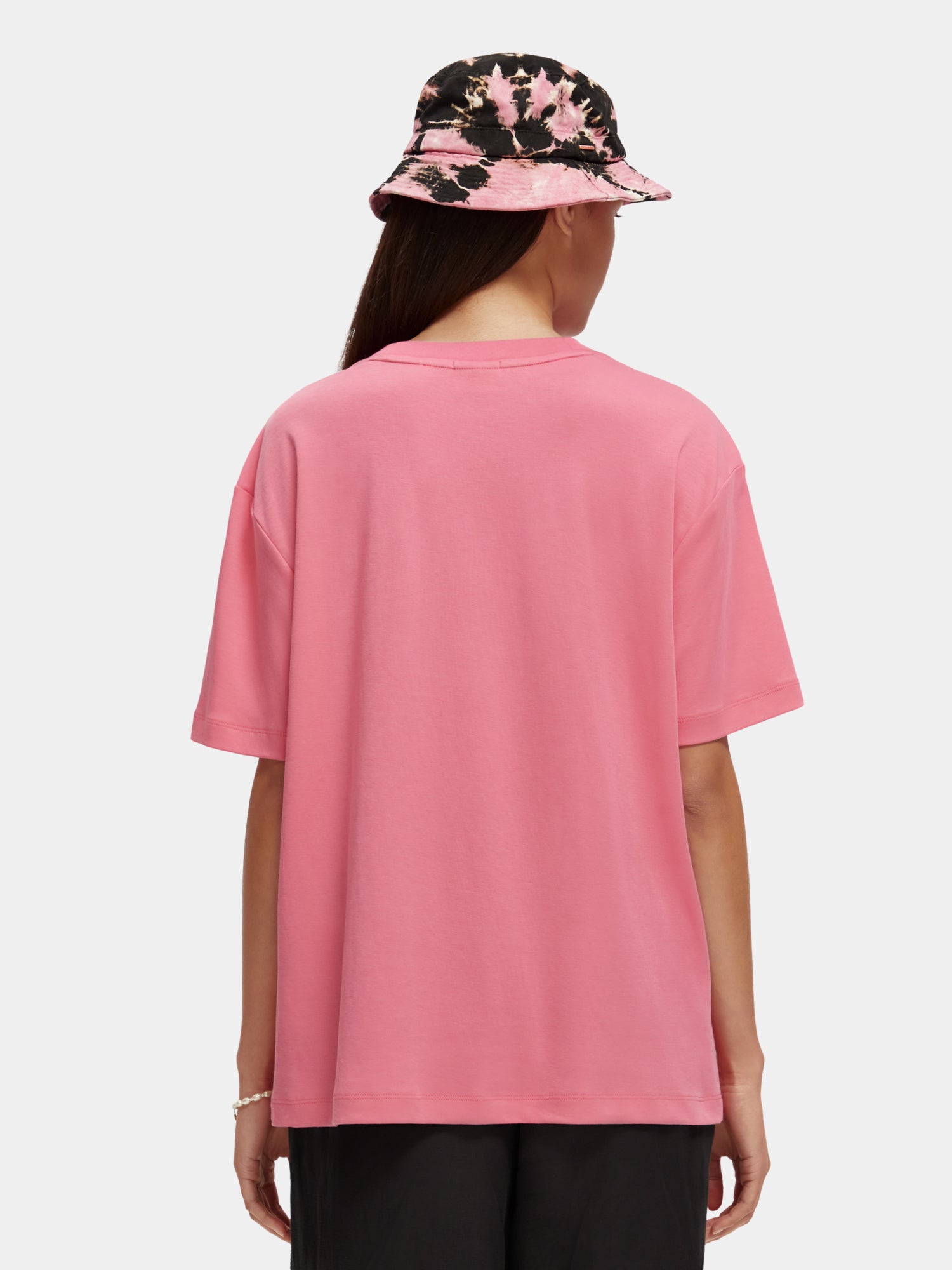 Digital flowers loose-fit t-shirt - Pink Punch