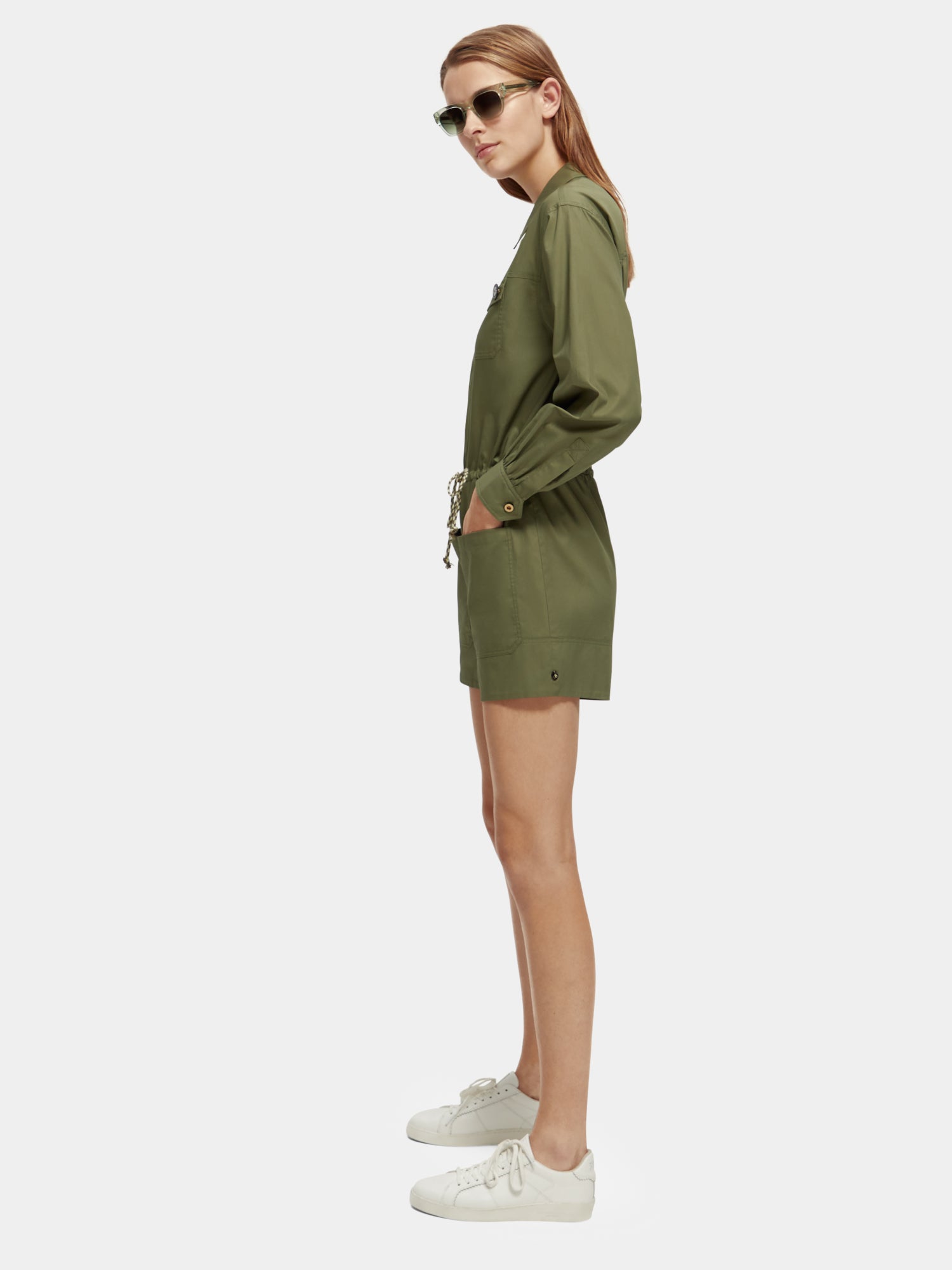 Military playsuit - Olive Green