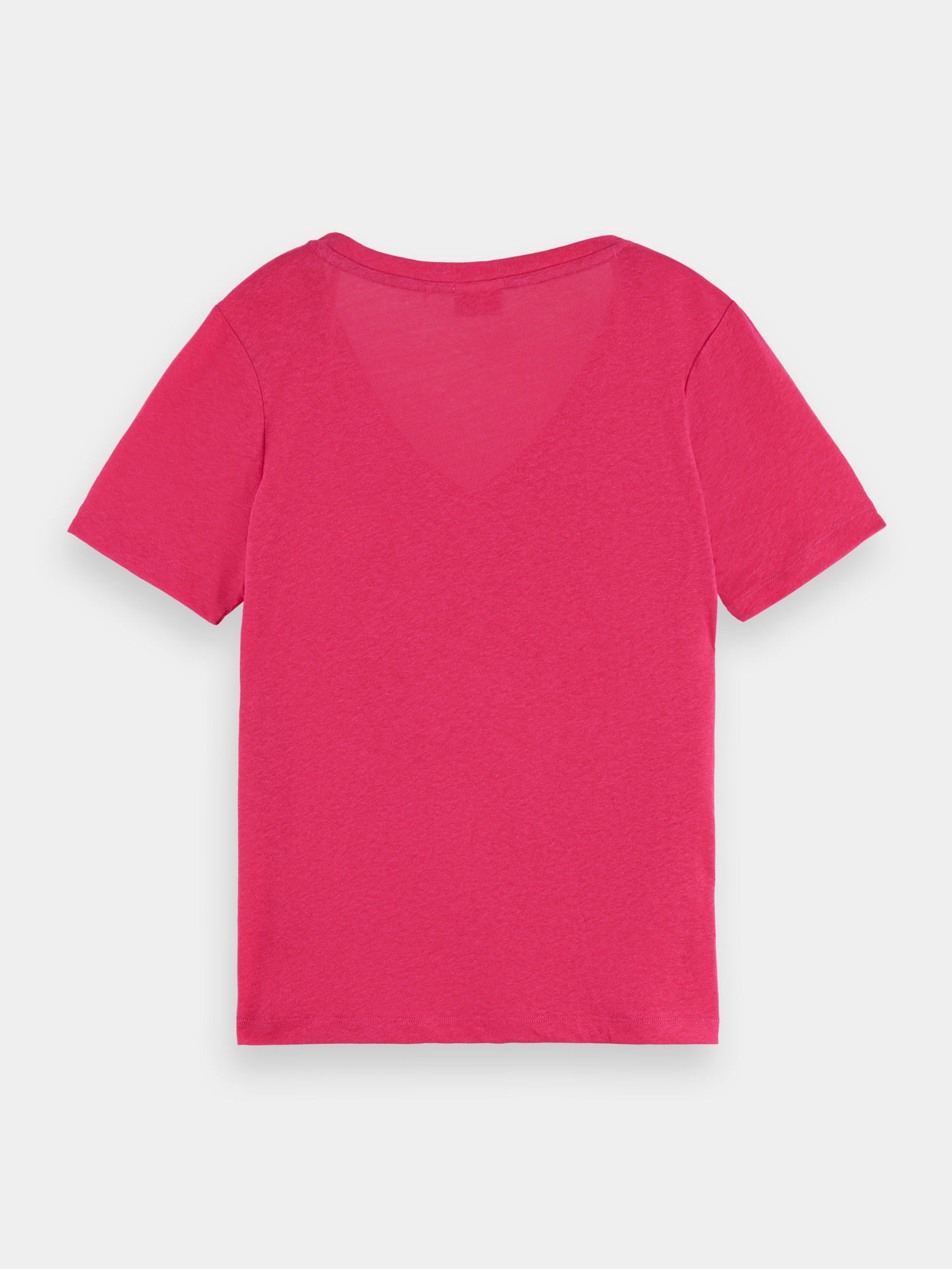 Regular-fit v-neck t-shirt - Pop Pink