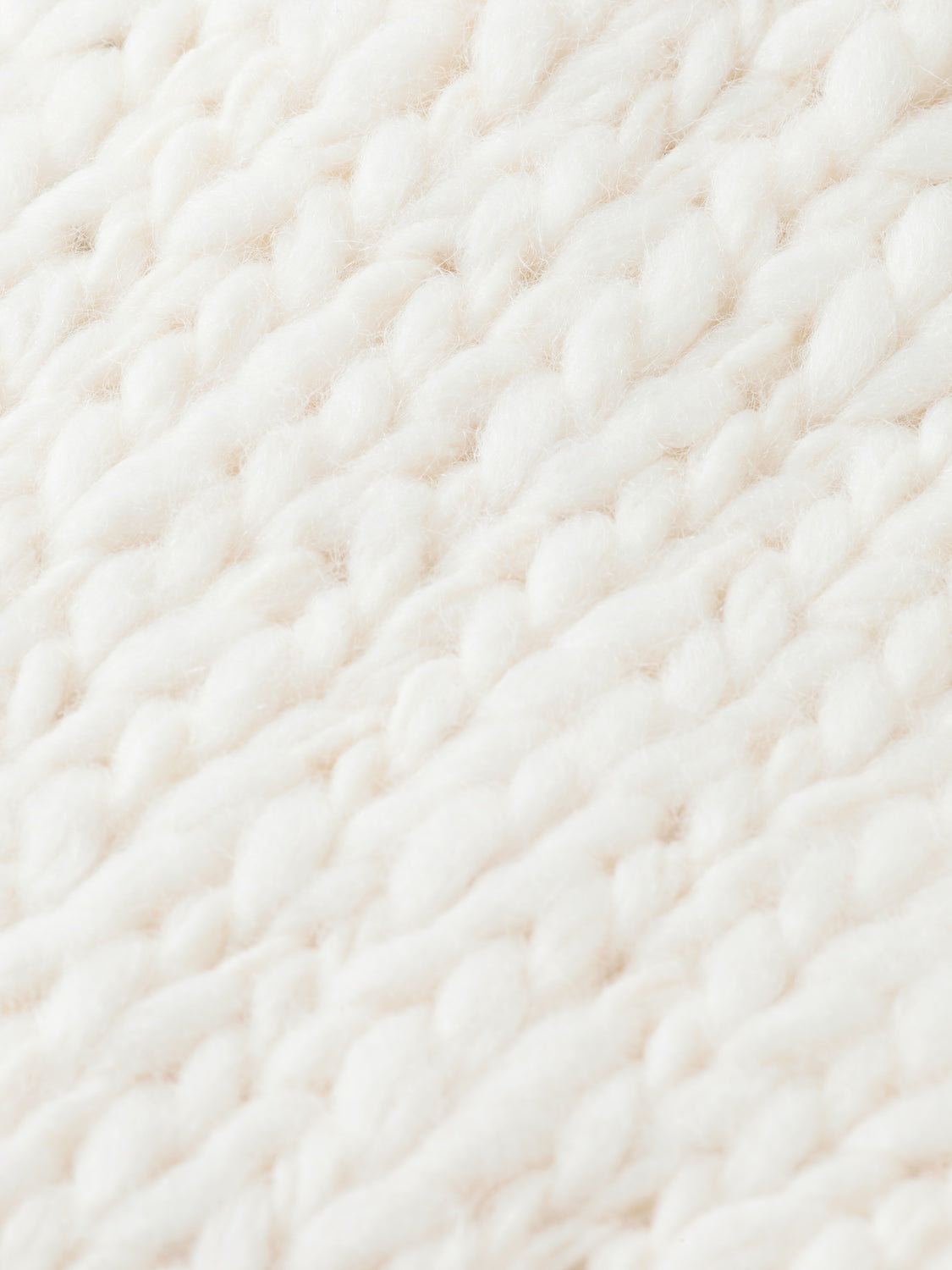 Hand knit chunky cardigan - Soft Ice
