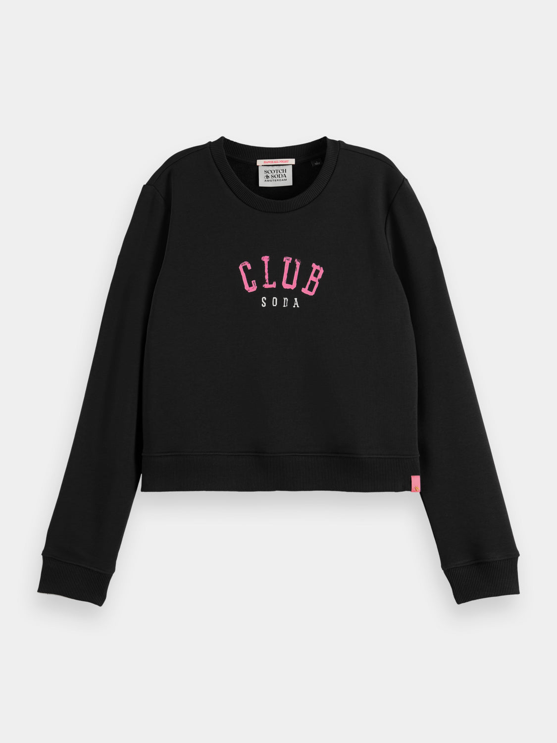 Regular-fit cropped crewneck sweatshirt - Evening Black