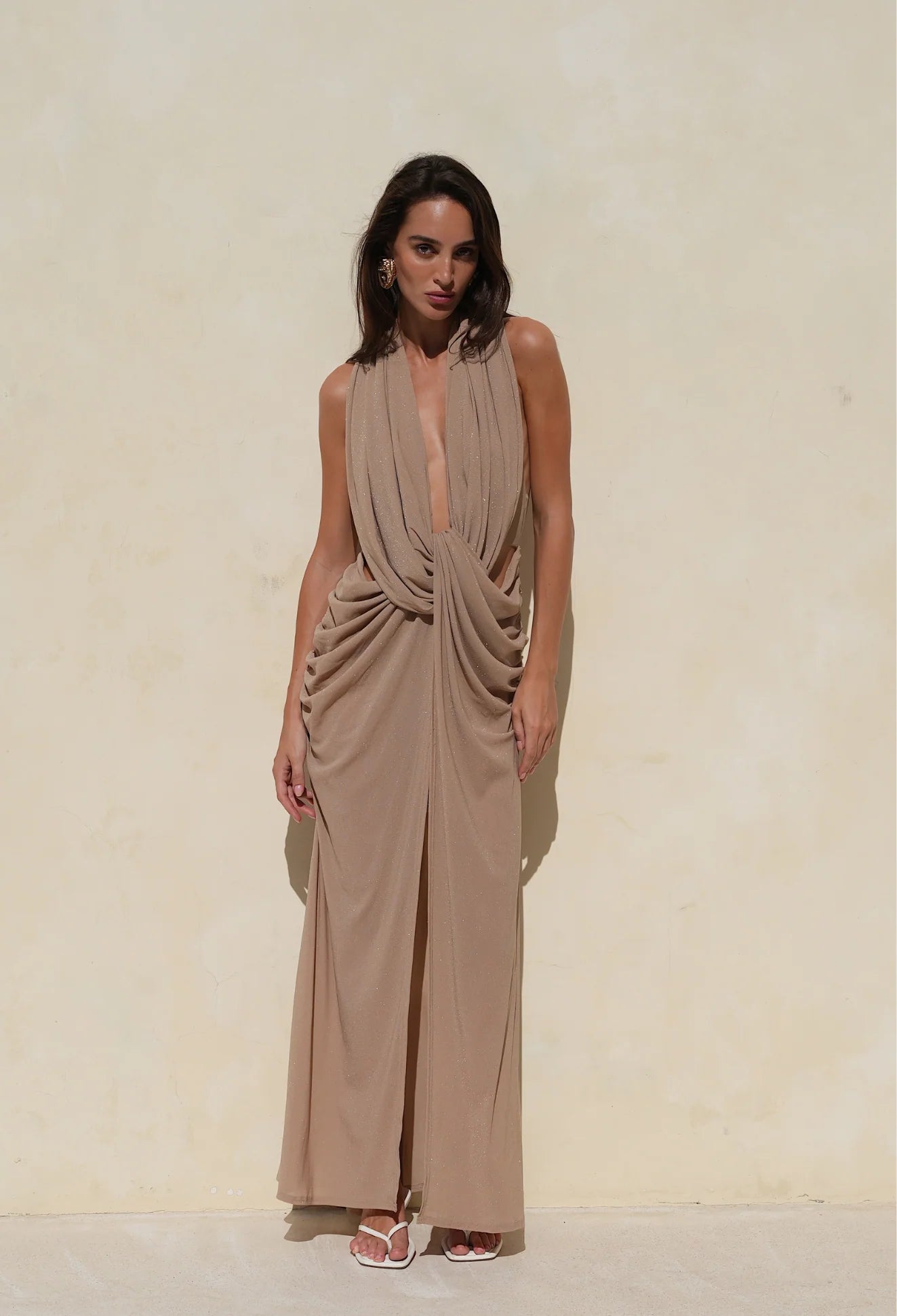 The Nala Gown - Shimmer Camel