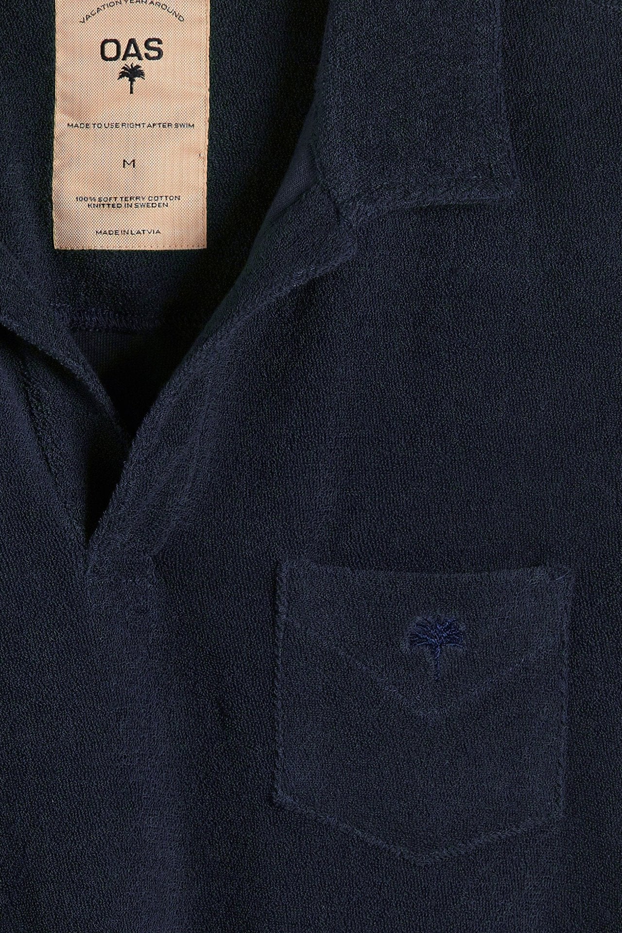 Navy Polo Terry Shirt