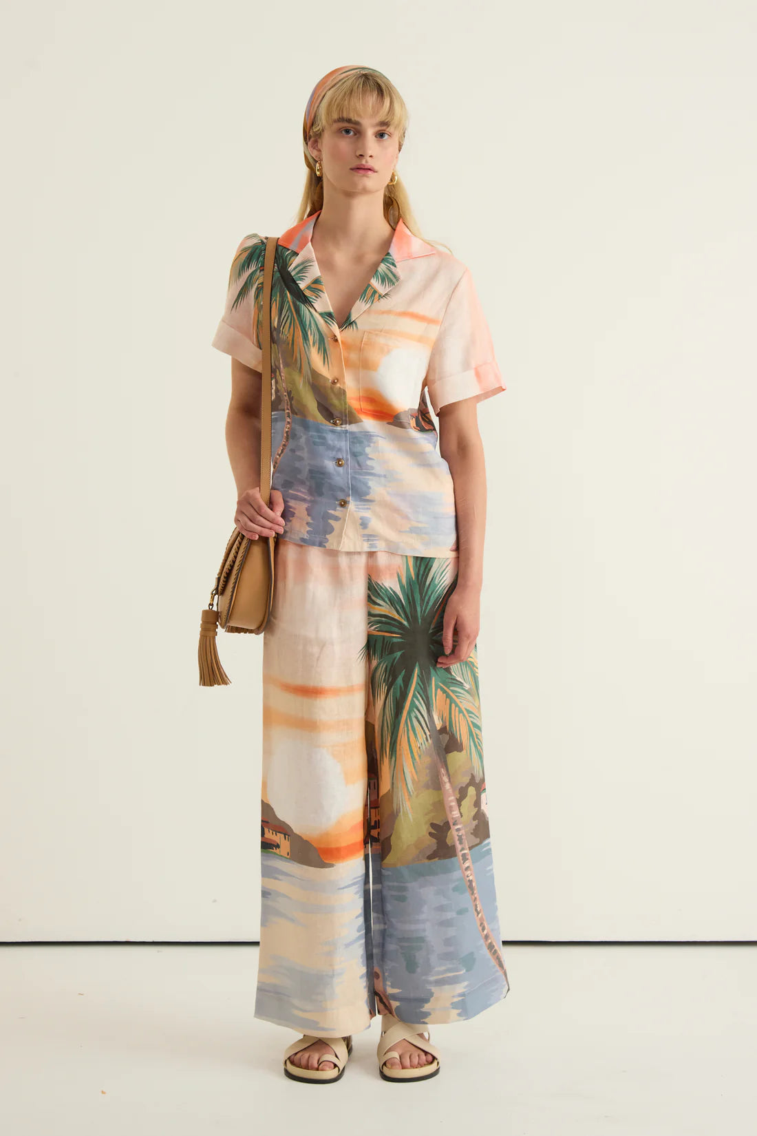 Cool Tropics Wide Leg Pant  - Multi