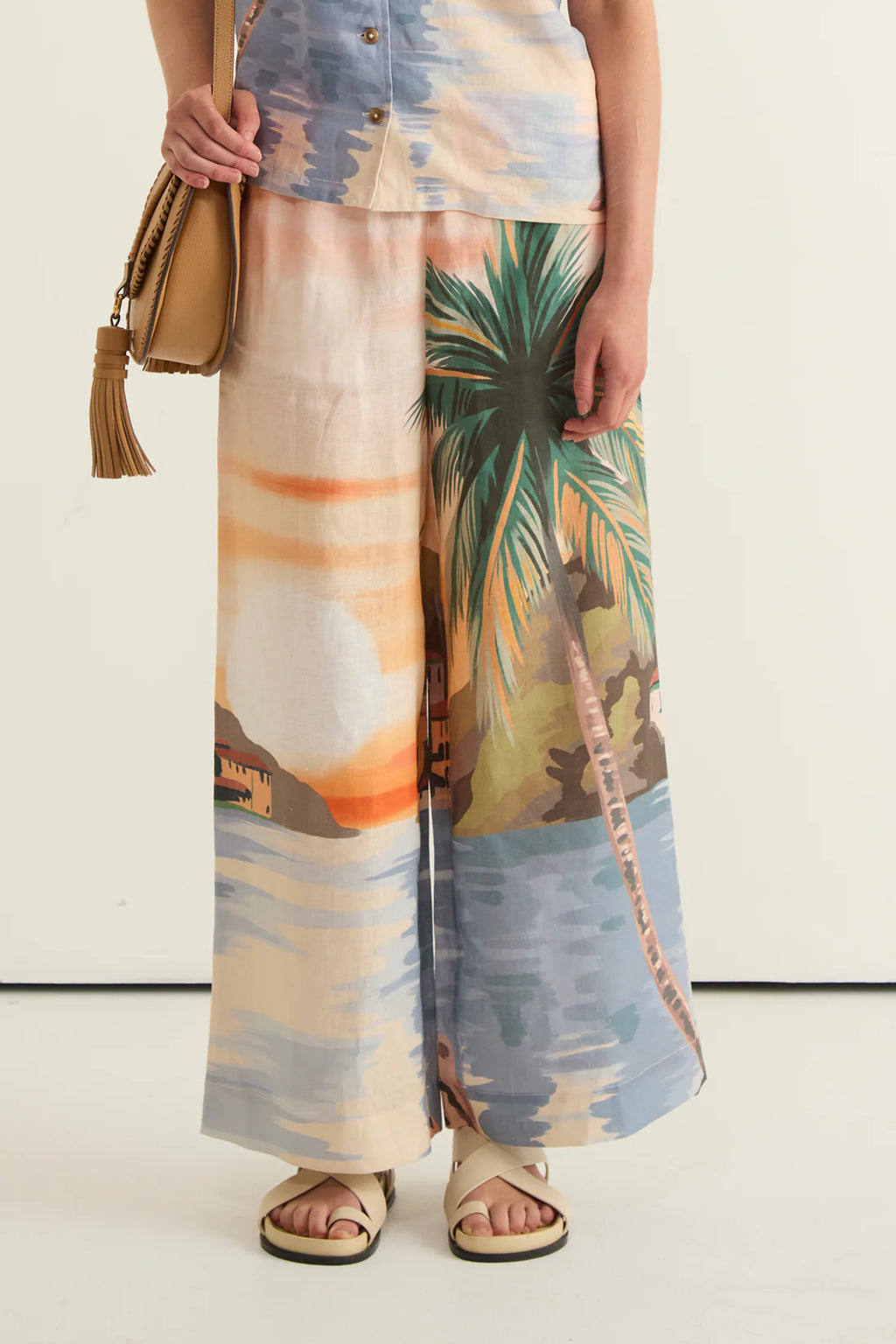 Cool Tropics Wide Leg Pant  - Multi