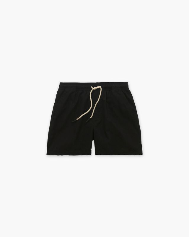 Black Linen Shorts