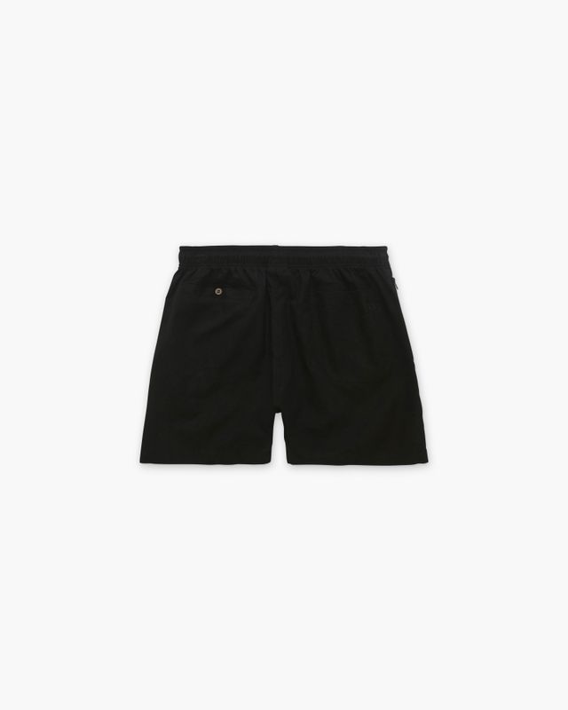 Black Linen Shorts