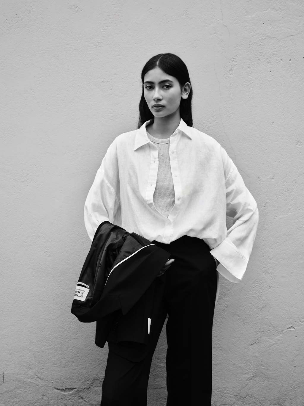 Core Linen shirt - White