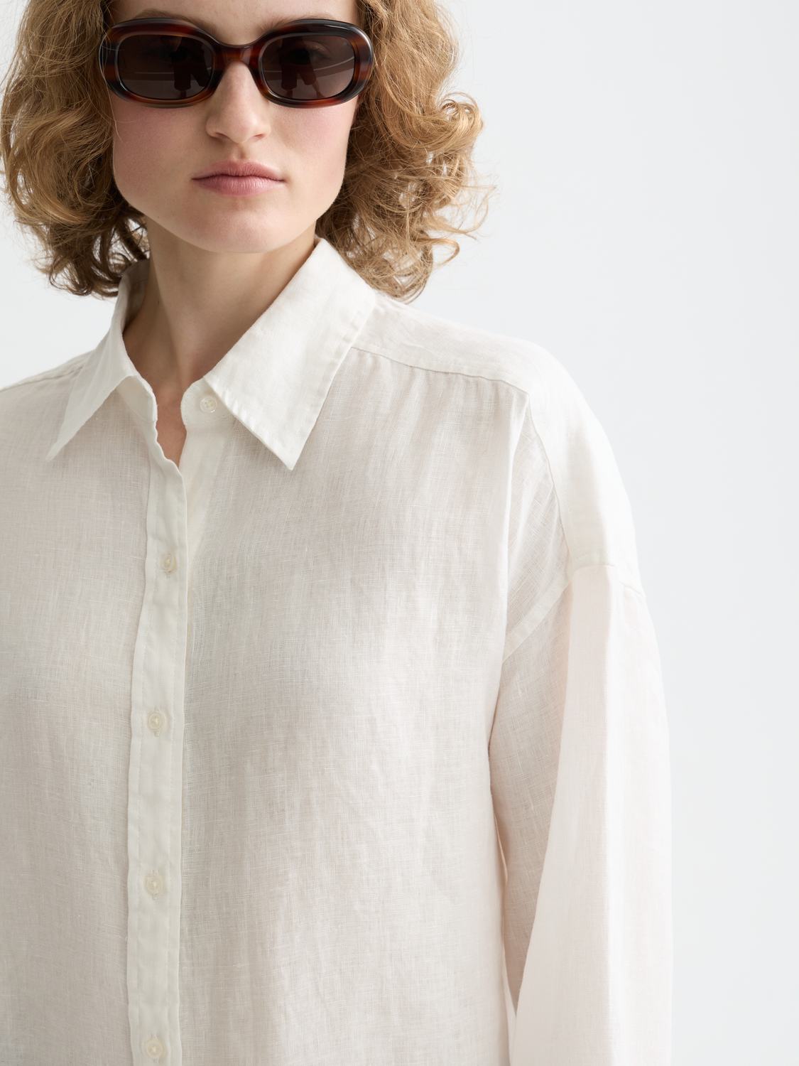 Core Linen shirt - White
