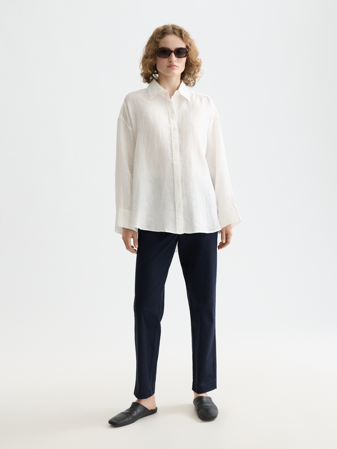 Core Linen shirt - White