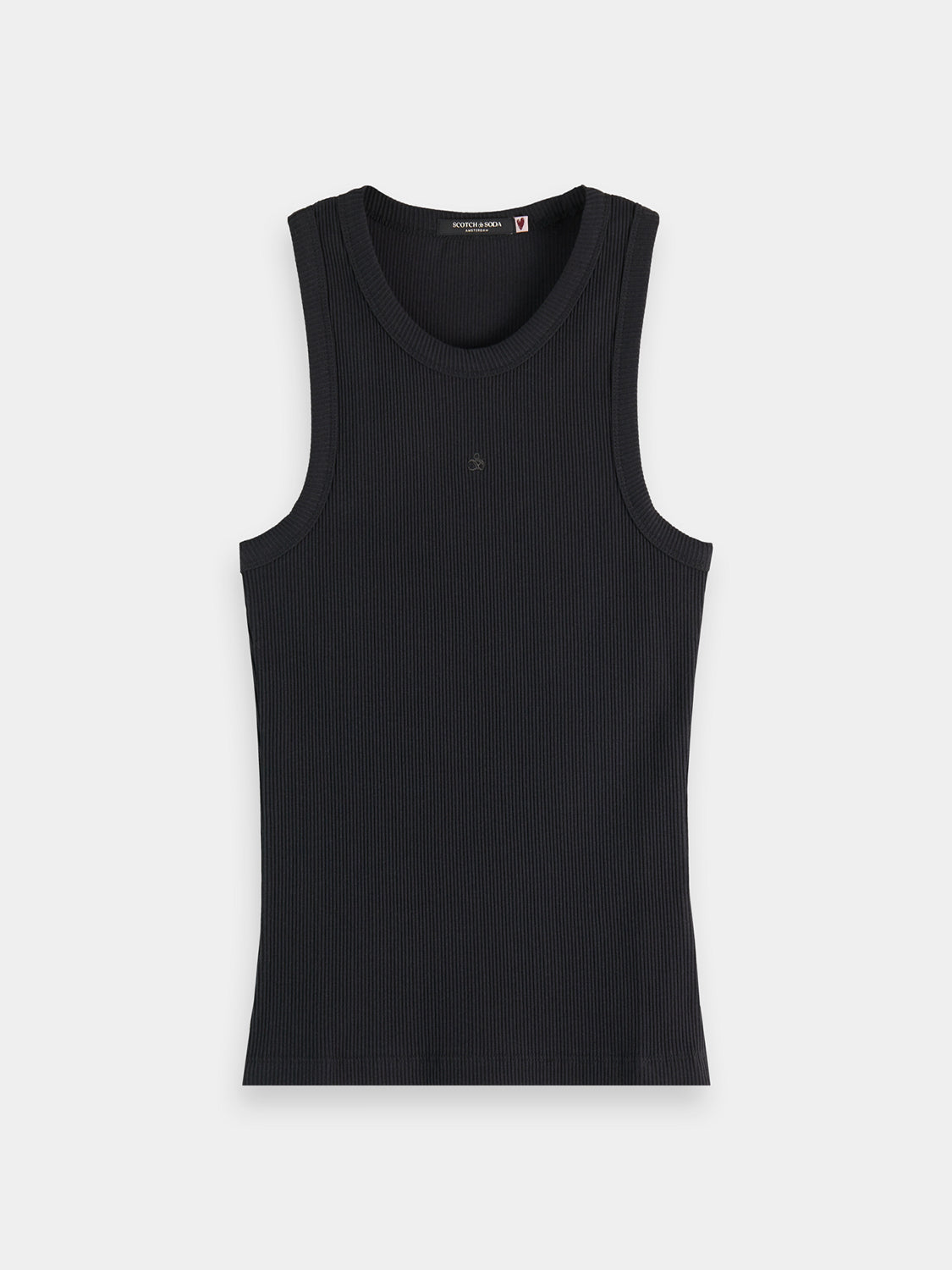 Core Rib racer tank - Black