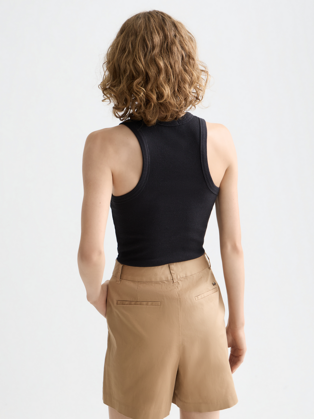 Core Rib racer tank - Black