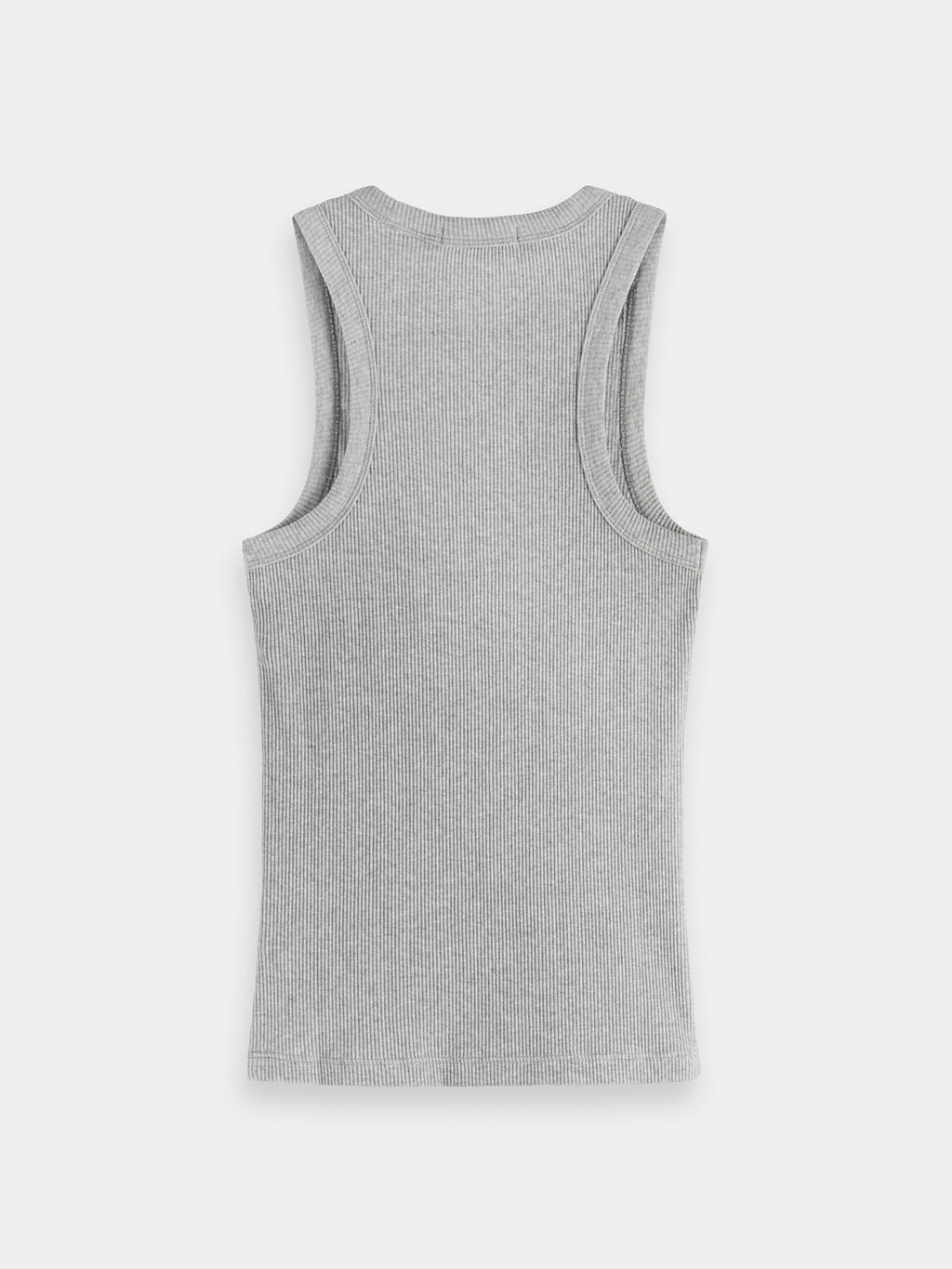 Core Rib racer tank - Grey Melange