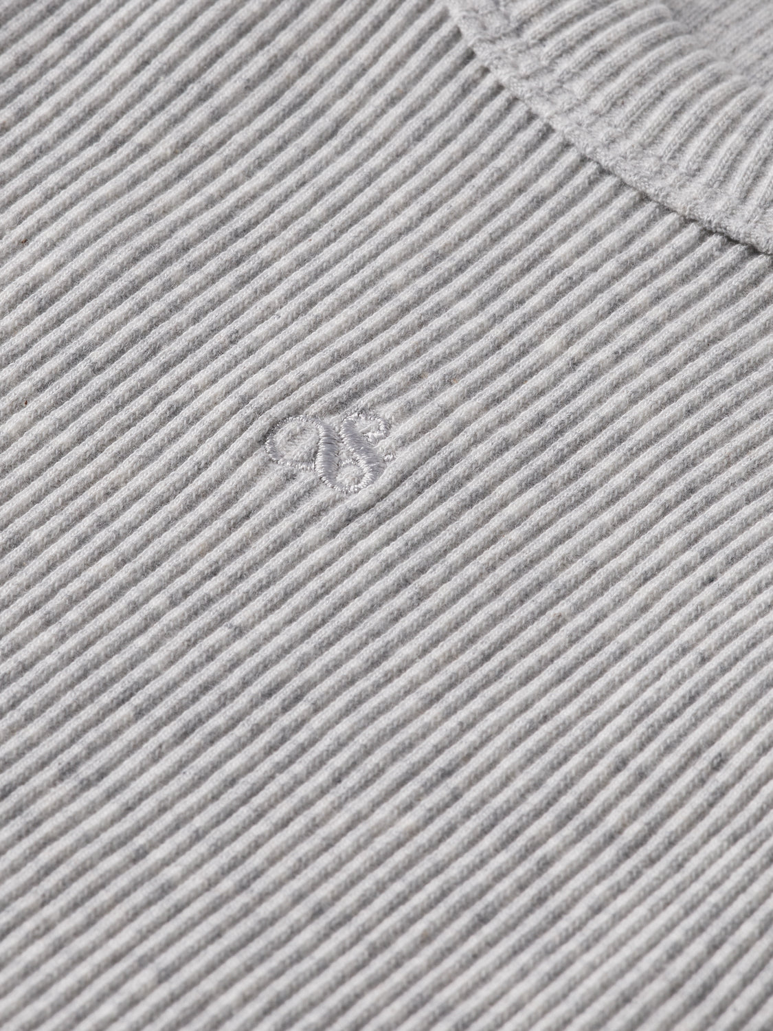 Core Rib racer tank - Grey Melange