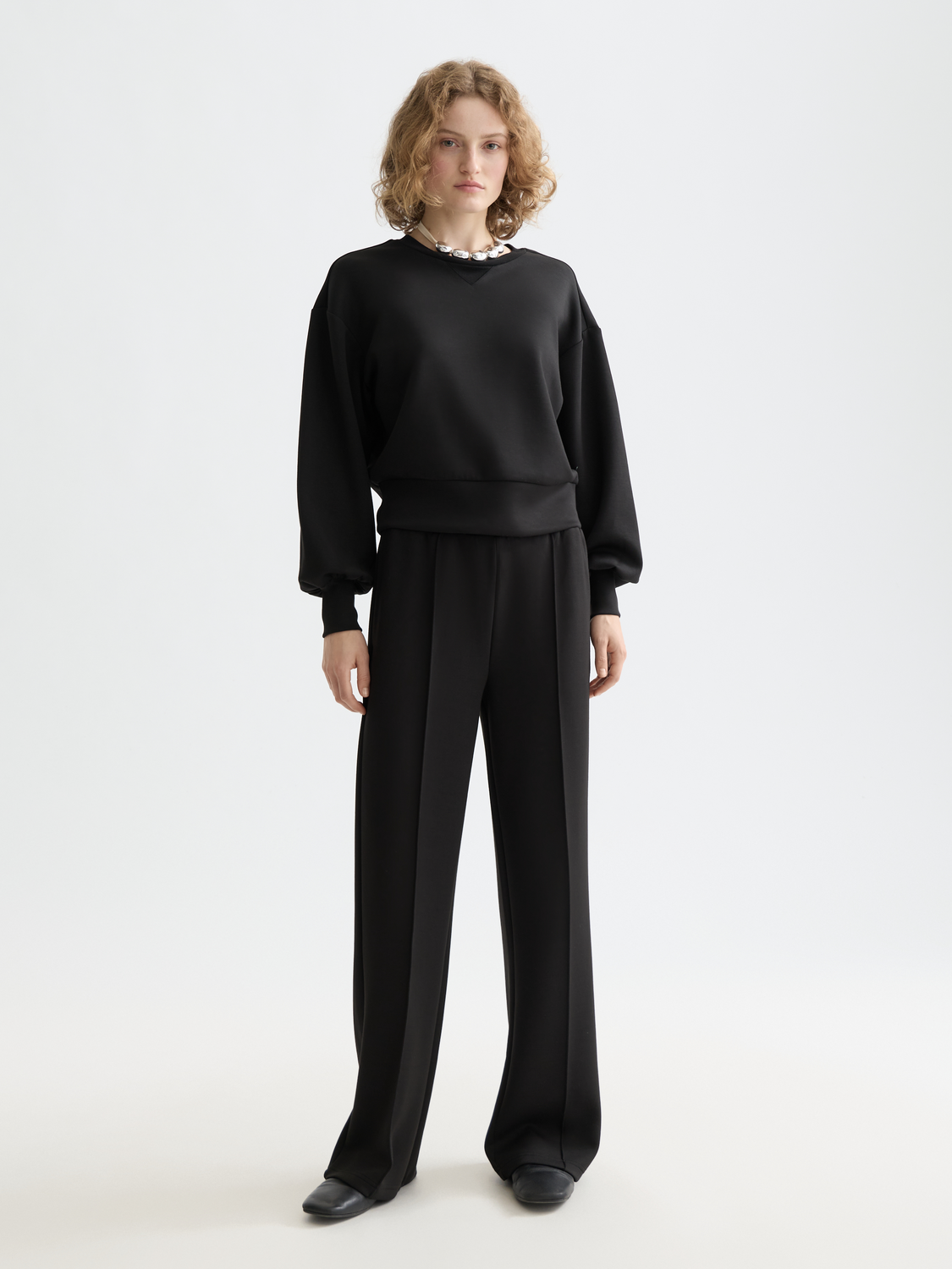 Core straight leg sweat pant - Black