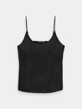 Core Jersey woven tank - Black