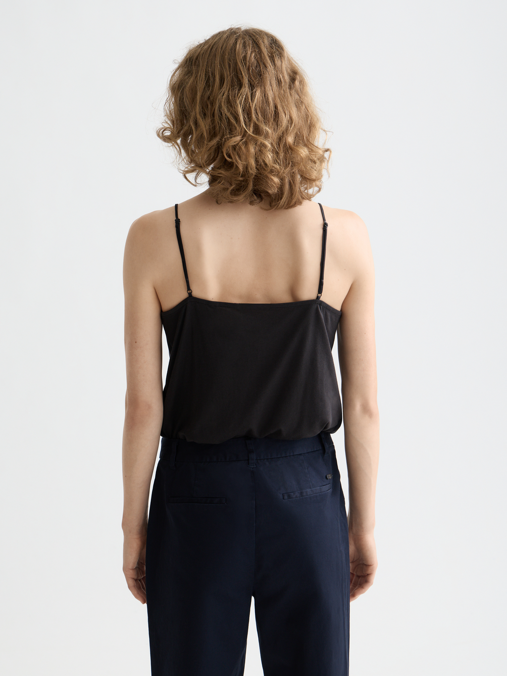 Core Jersey woven tank - Black
