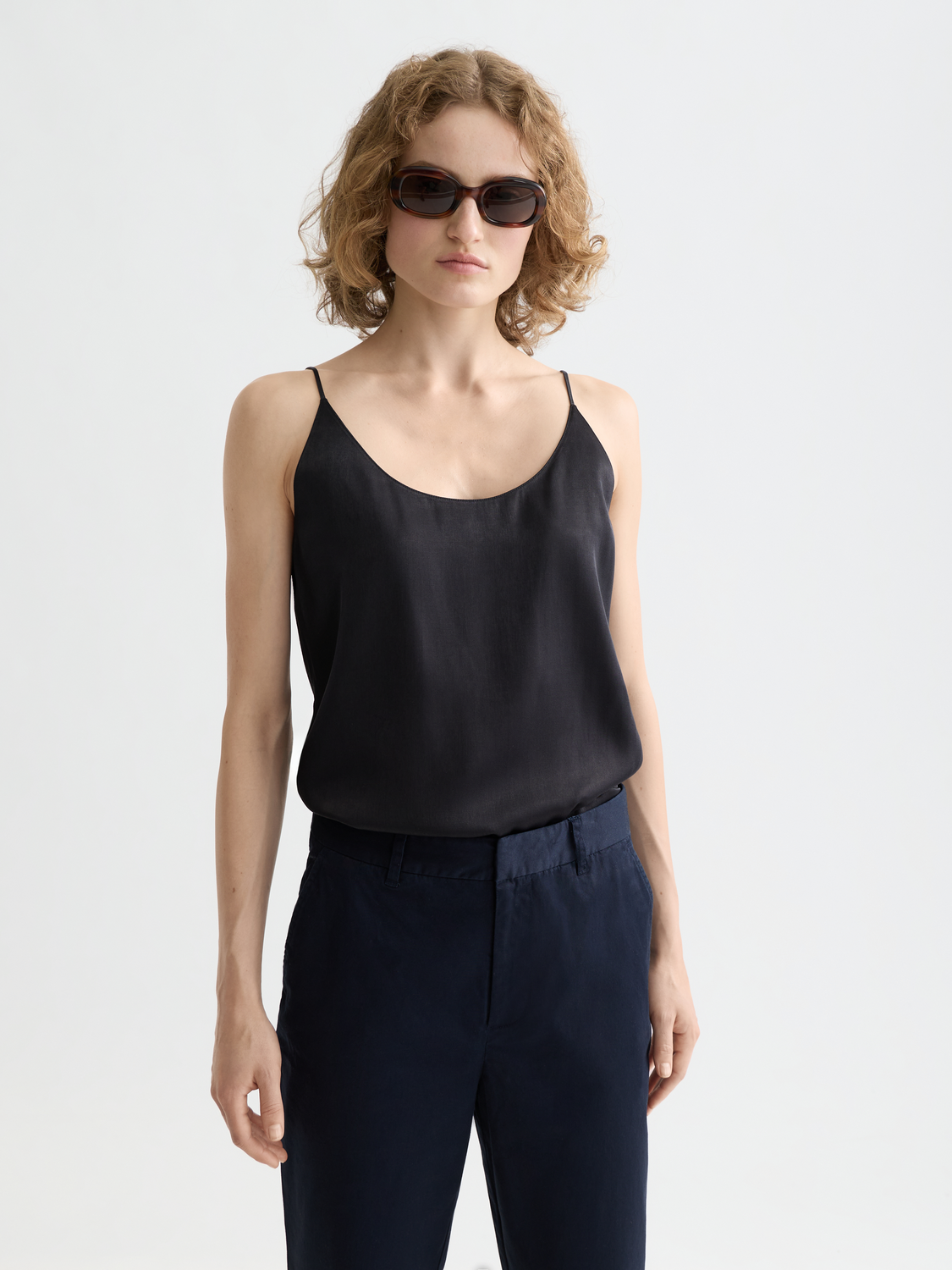 Core Jersey woven tank - Black