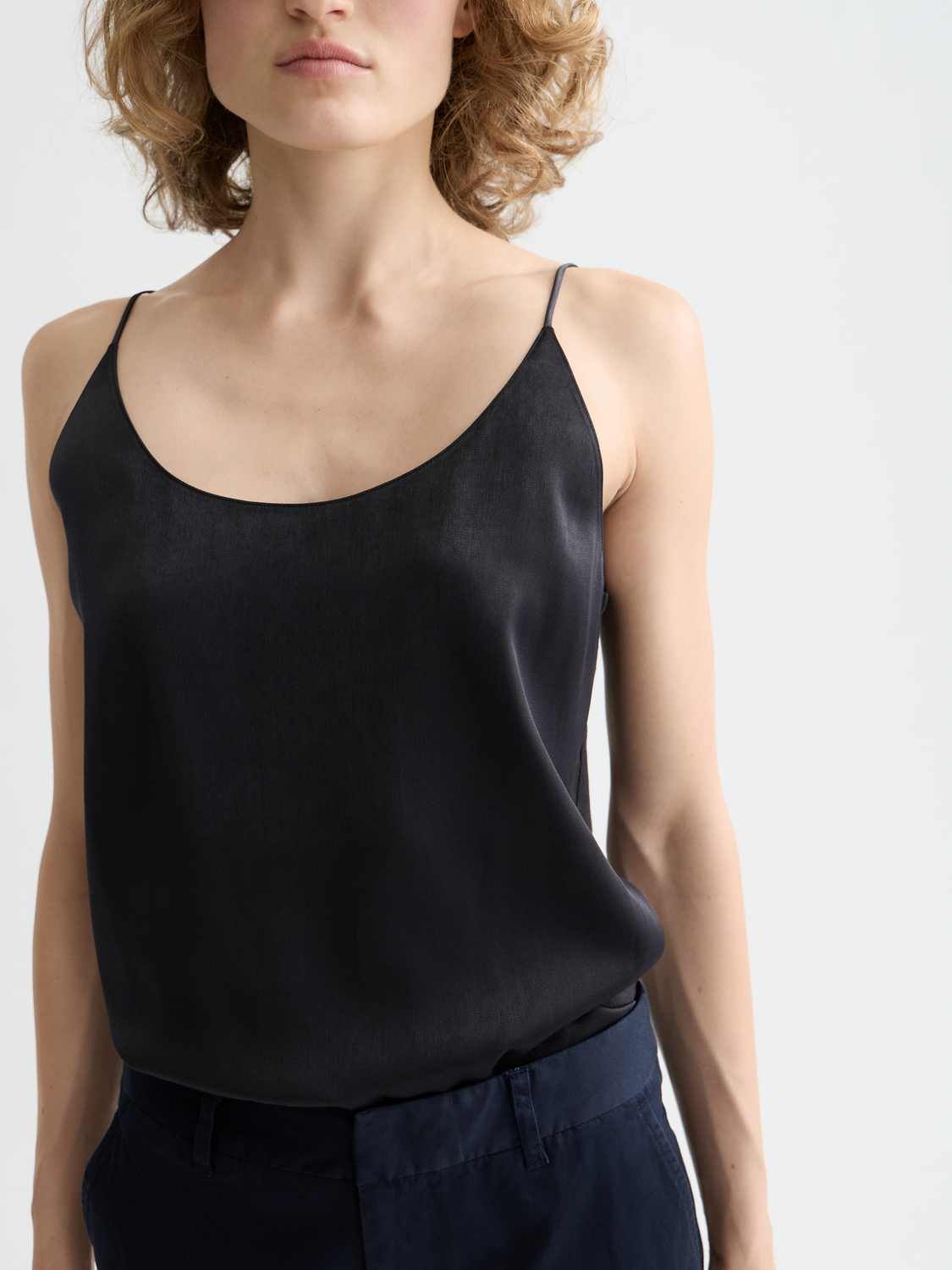 Core Jersey woven tank - Black