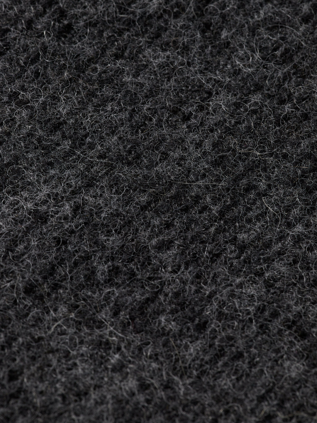 Core fuzzy relaxed cardigan - Charcoal Melange