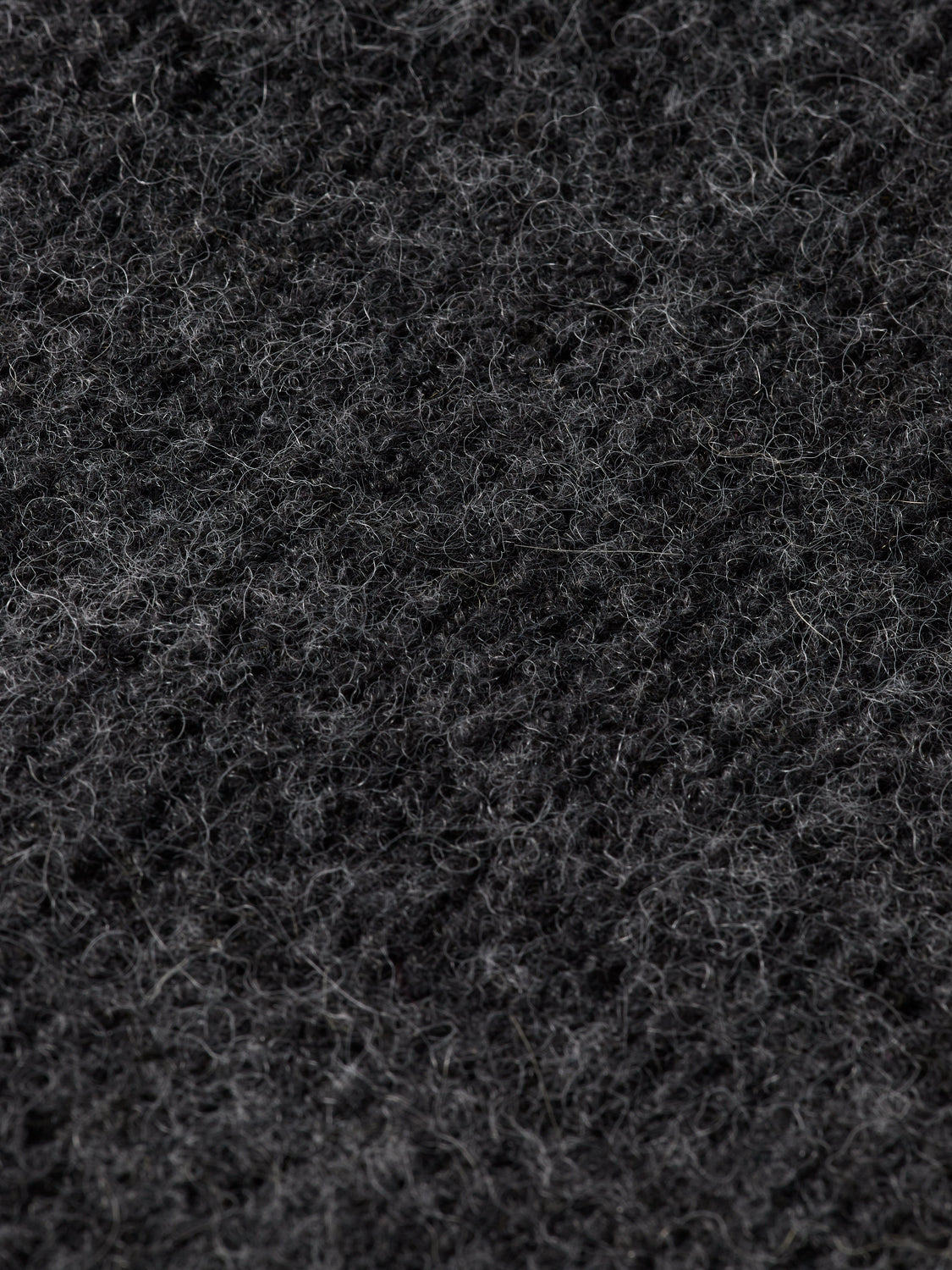 Core fuzzy relaxed cardigan - Charcoal Melange