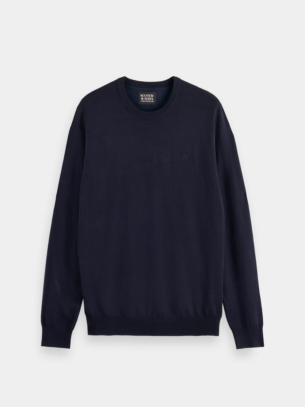 Viscose crewneck pullover - Night