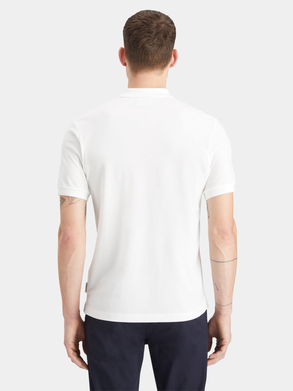 CORE - Logo Pique Polo - 0006 White