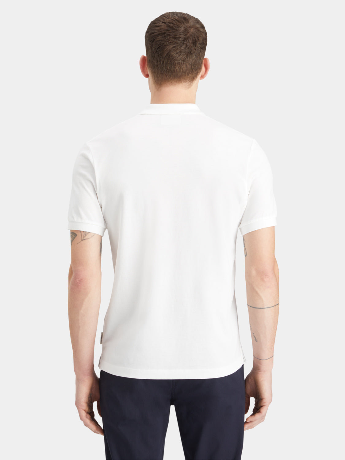 CORE - Logo Pique Polo - 0006 White