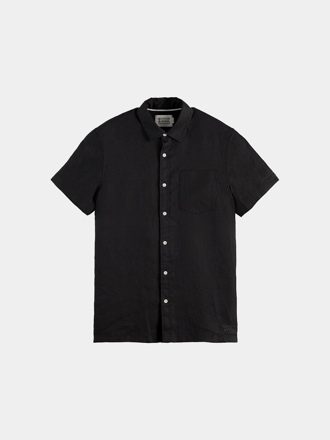 Core Linen S/S Shirt - Black