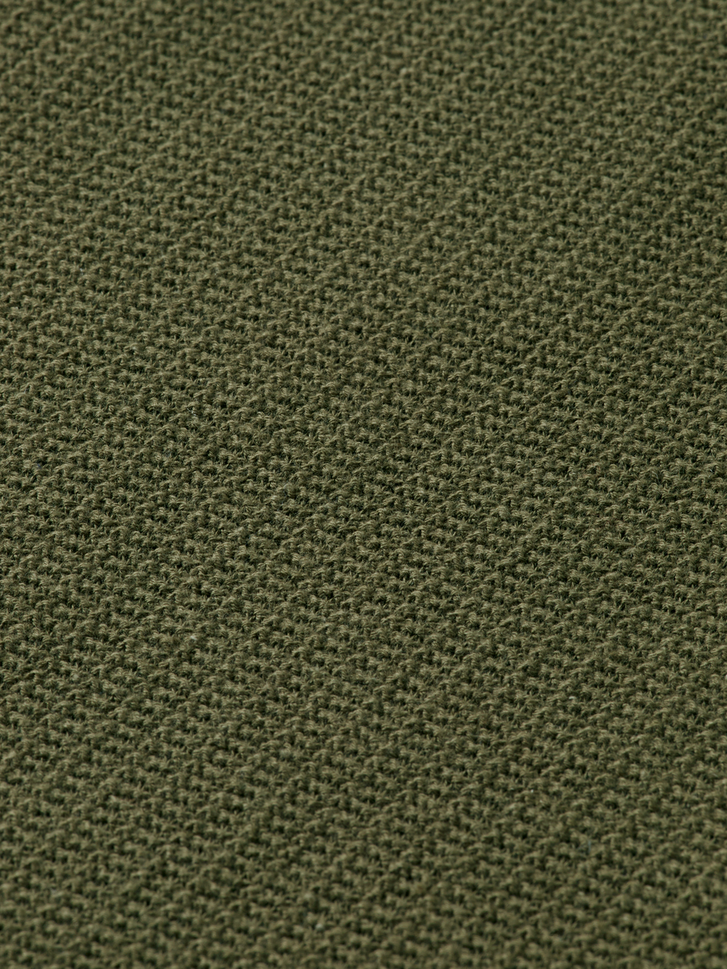 Knitted polo - Olive Night