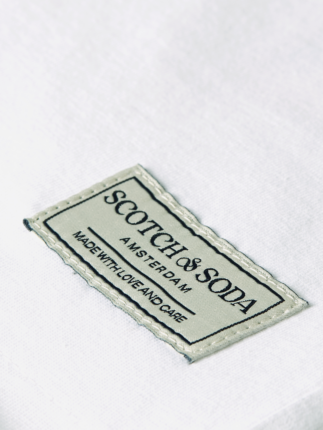 Scotch & Soda - Raw-edged t-shirt - Bright White